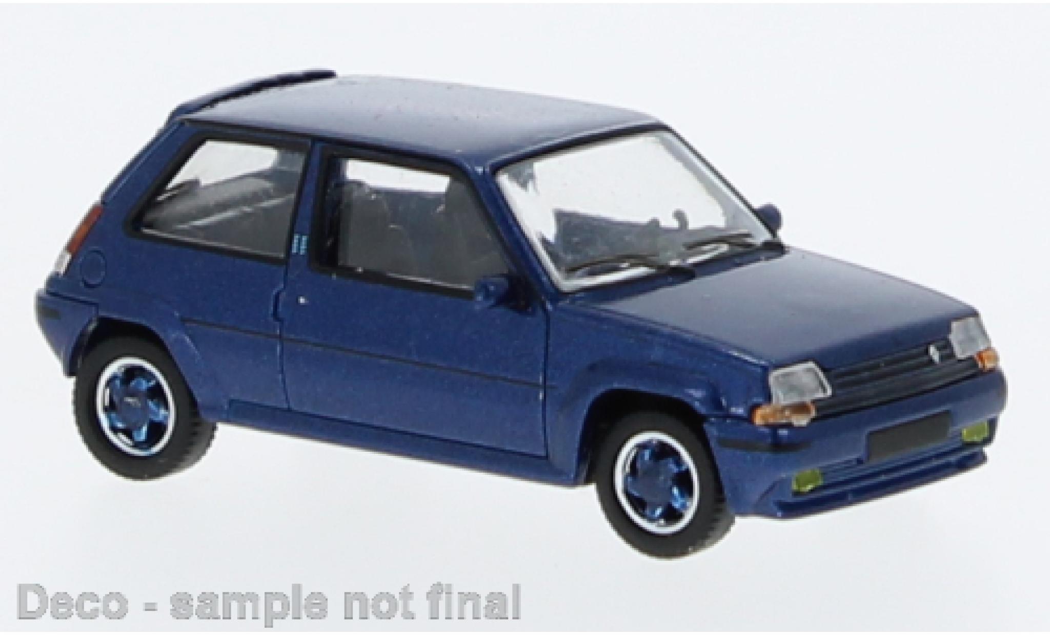 Renault 5 1/87 PCX87 GT Turbo Raider metallise blu foncé 1987 modellino in miniatura