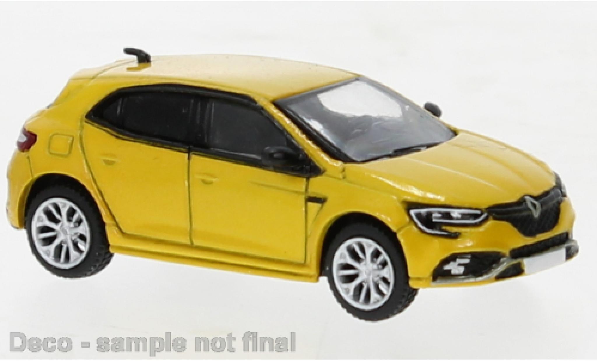 Renault Megane 1/87 PCX87 RS metallise giallo 2021 modellino in miniatura