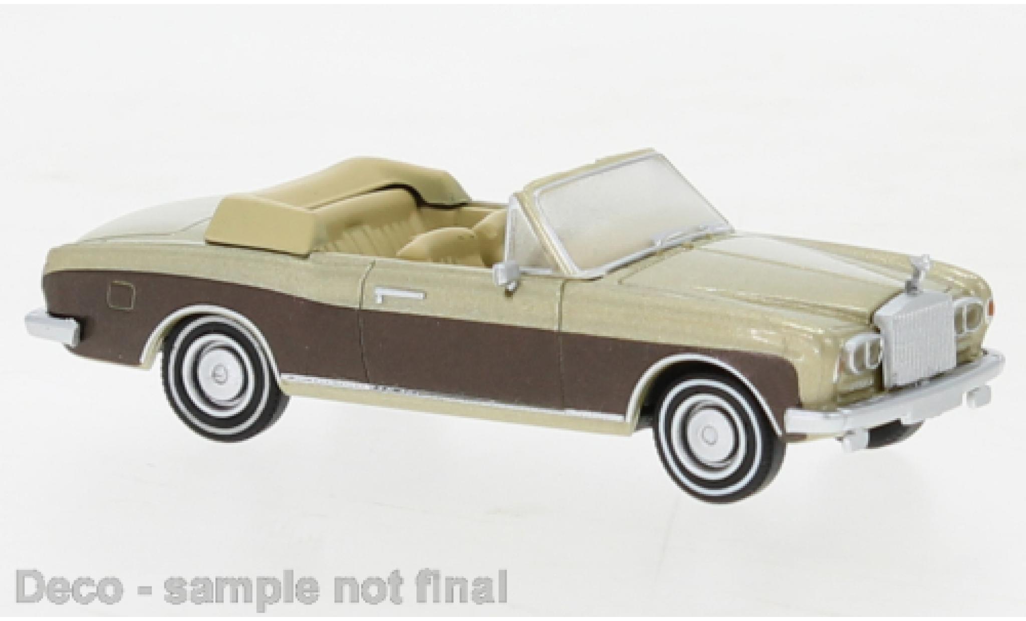 Rolls Royce Corniche 1/87 PCX87 metallise beige/metallise marroneee 1971 modellino in miniatura