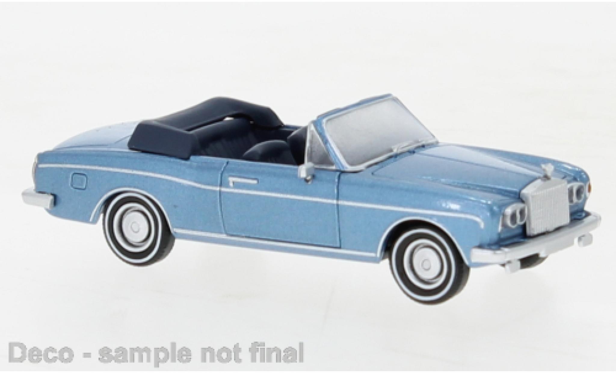 Rolls Royce Corniche 1/87 PCX87 metallise blu 1971 modellino in miniatura