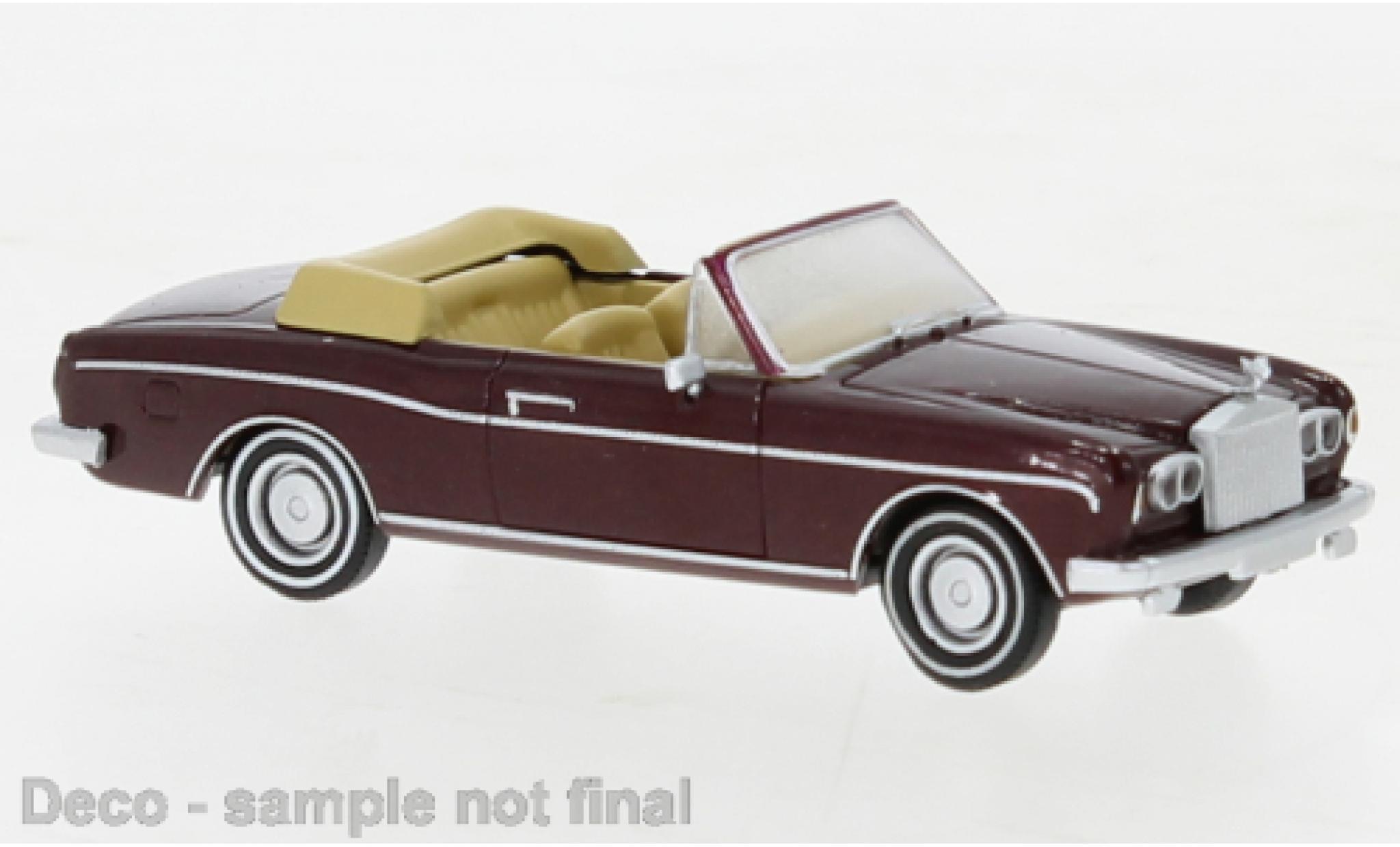 Rolls Royce Corniche 1/87 PCX87 metallise rosso foncé 1971 modellino in miniatura