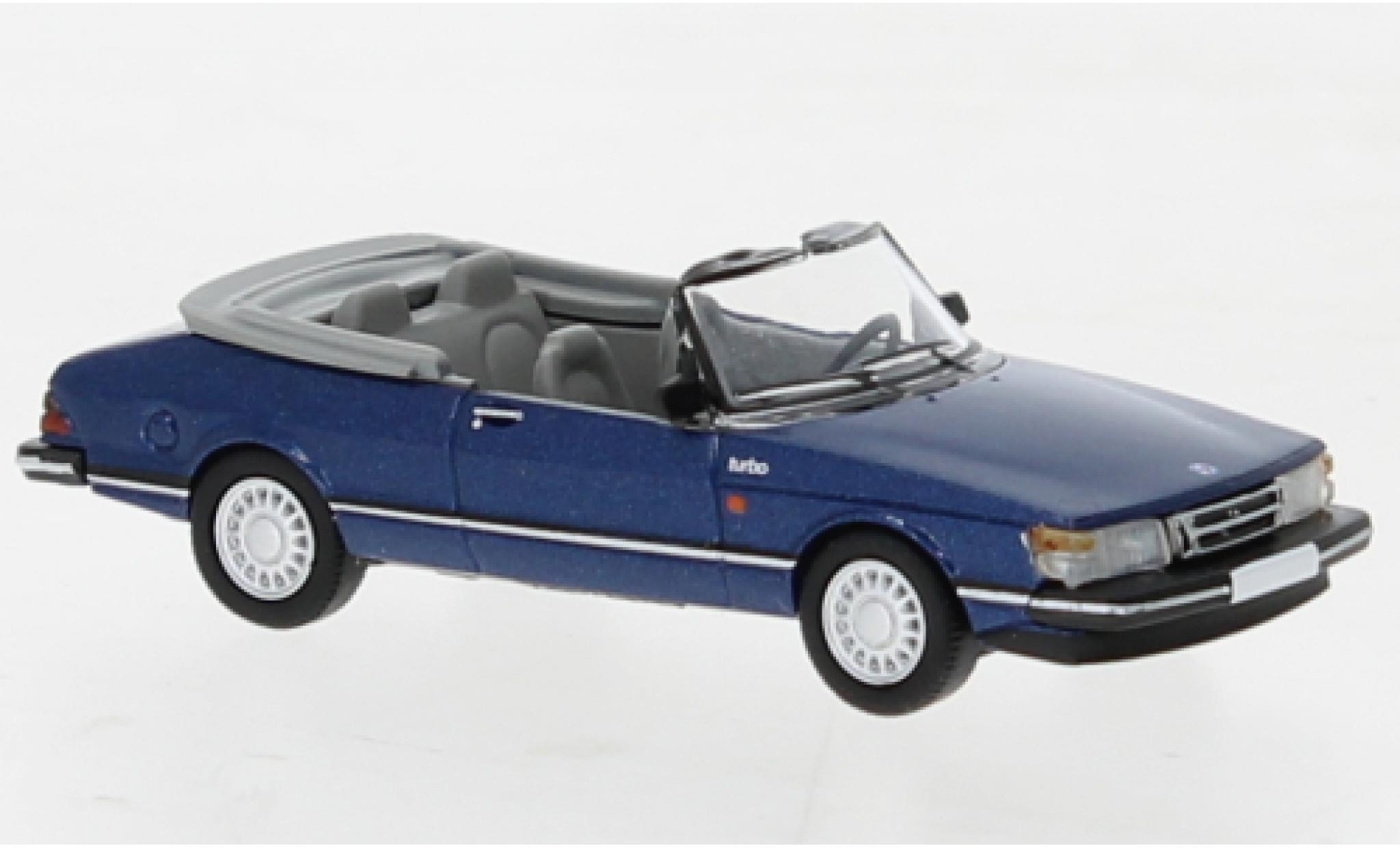 Saab 900 1/87 PCX87 cabriolet metallise blu foncé 1986 modellino in miniatura