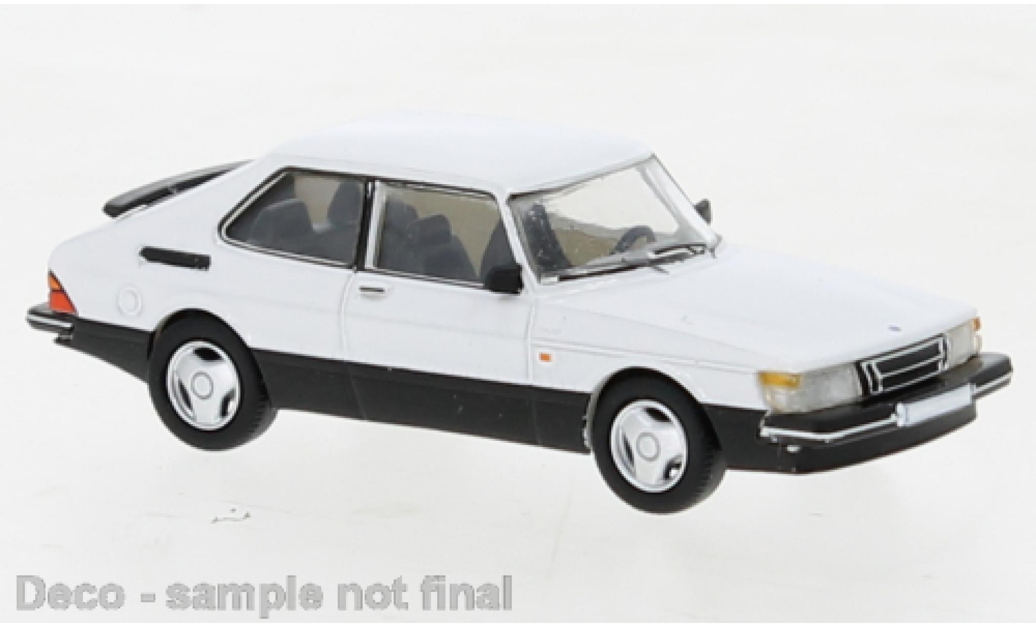 Saab 900 1/87 PCX87 Turbo bianco 1986 modellino in miniatura