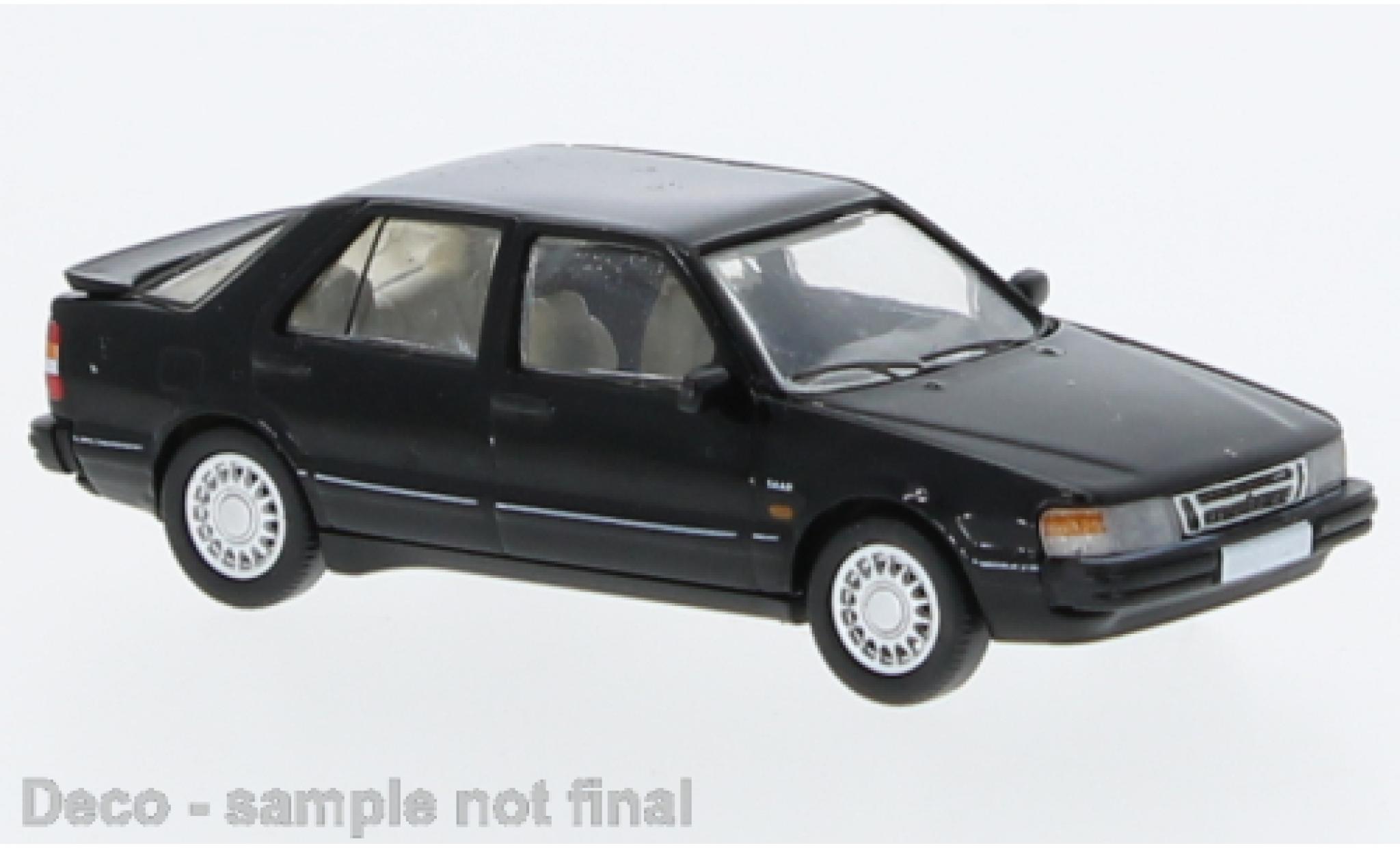 Saab 9000 1/87 PCX87 CC nero 1985 modellino in miniatura