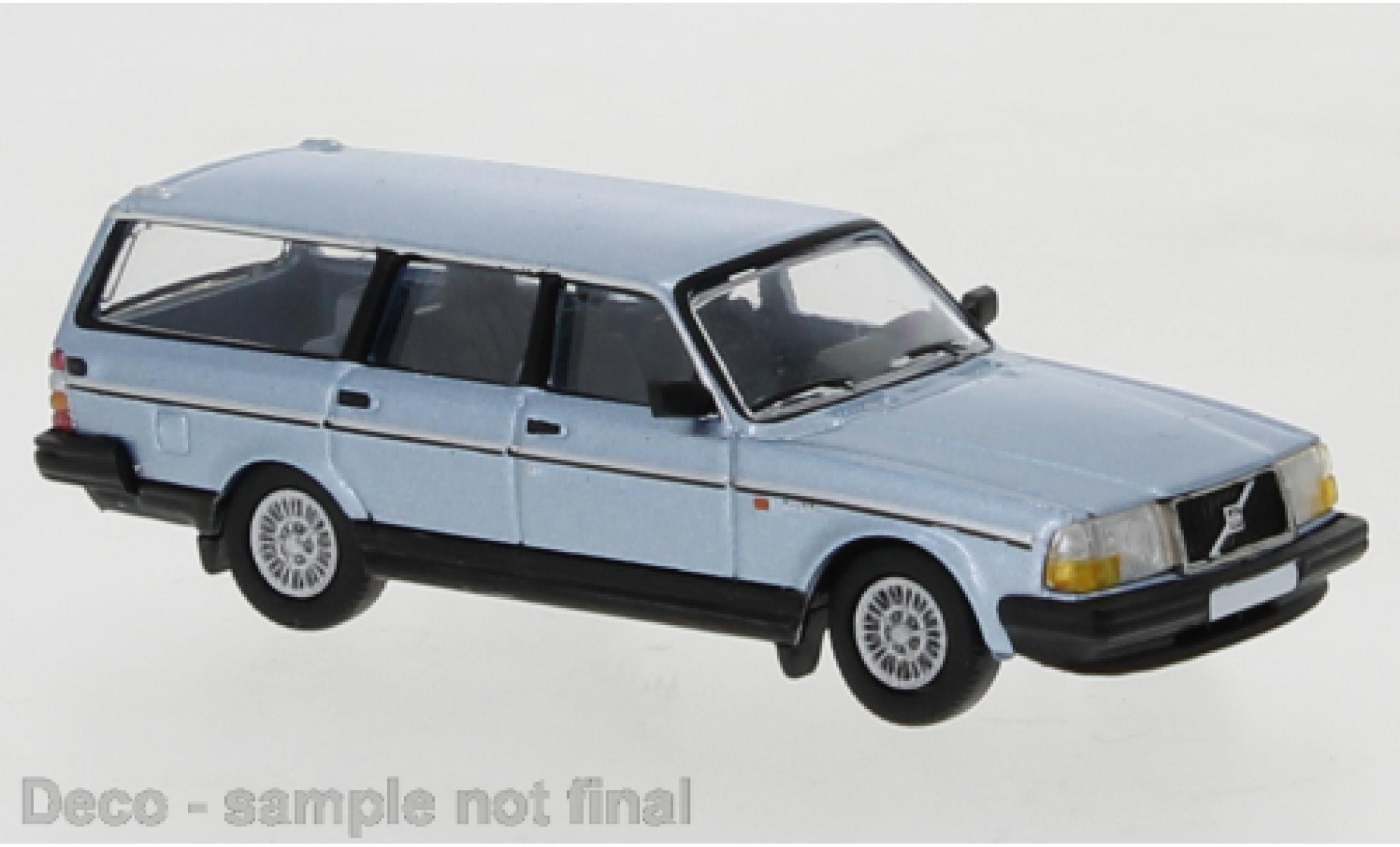Volvo 240 1/87 PCX87 GL Kombi metallise blu 1989 modellino in miniatura