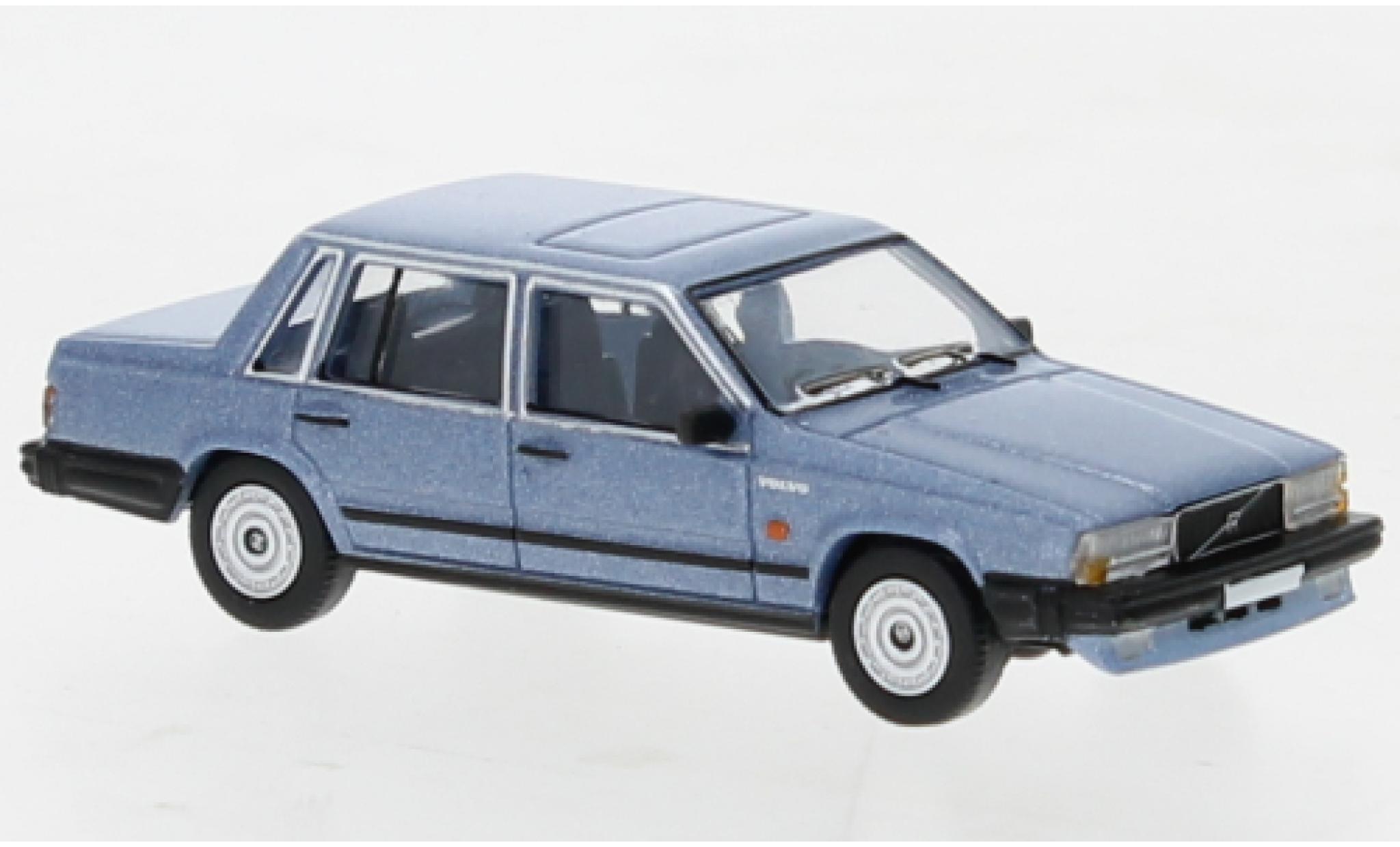Volvo 740 1/87 PCX87 metallise blu clair 1984 modellino in miniatura