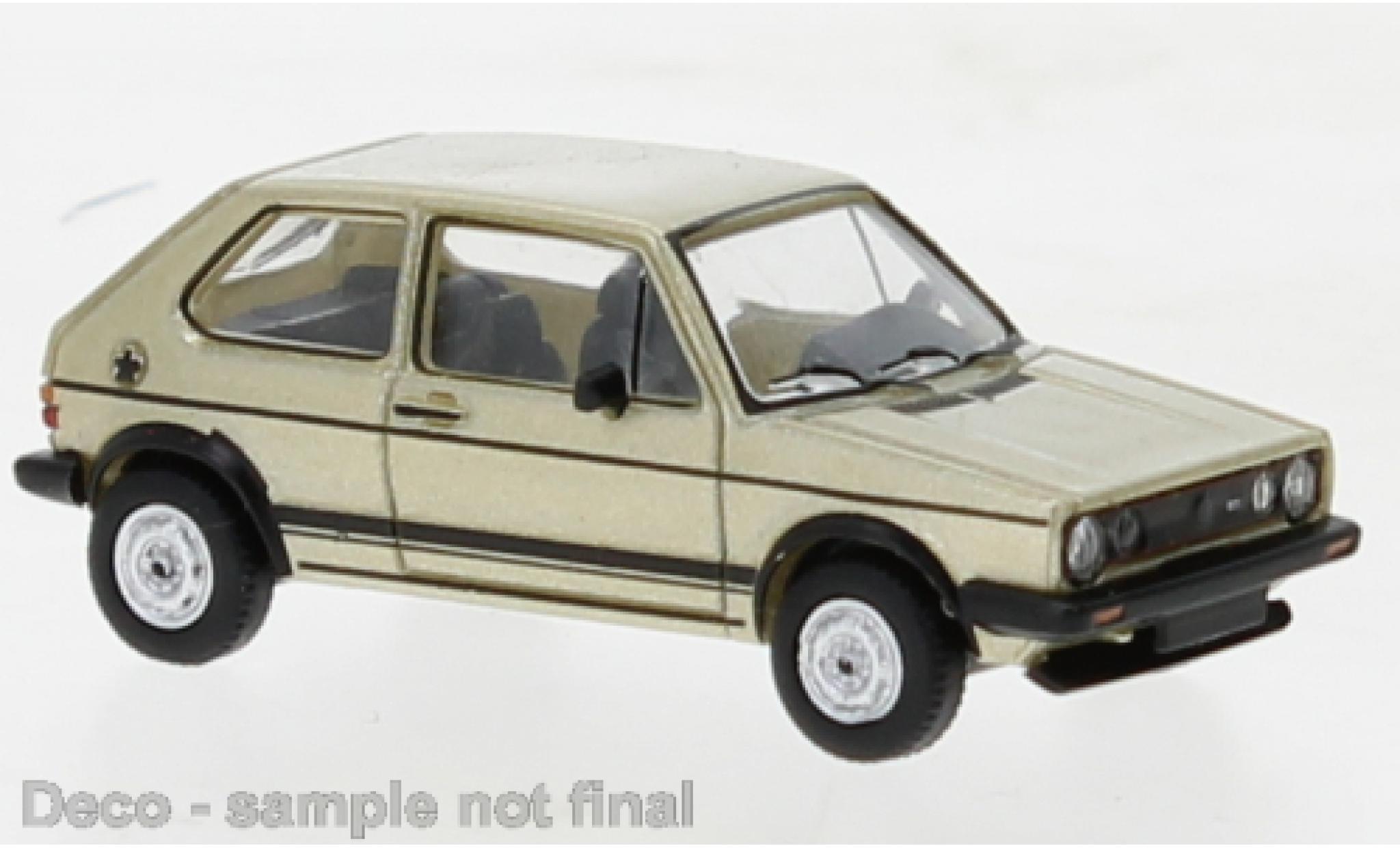 Volkswagen Golf 1/87 PCX87 I GTI metallise beige 1980 modellino in miniatura