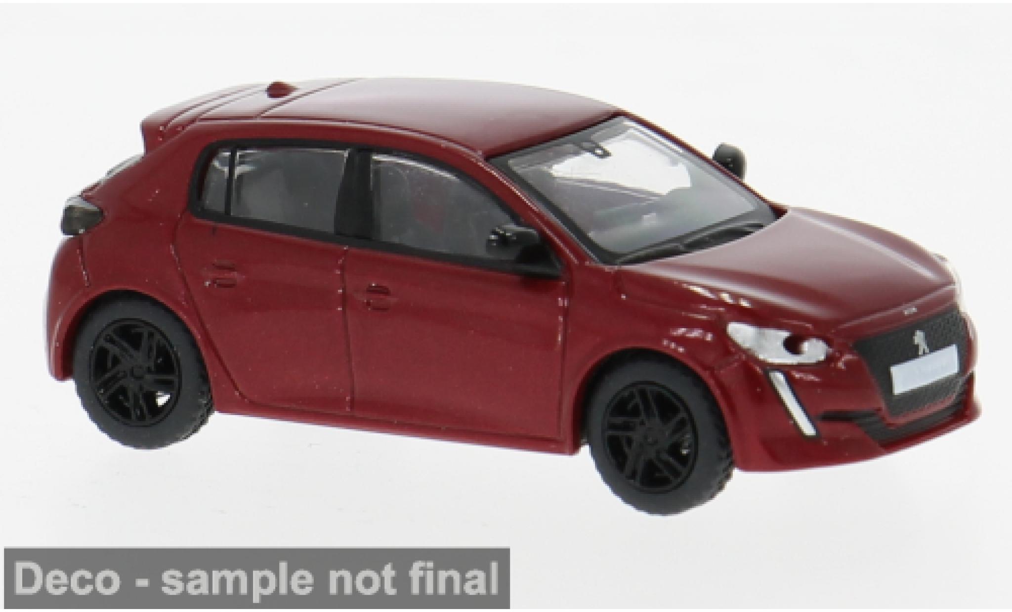 Peugeot 208 1/87 PCX87 II rot 2019 1:87 modellino in miniatura