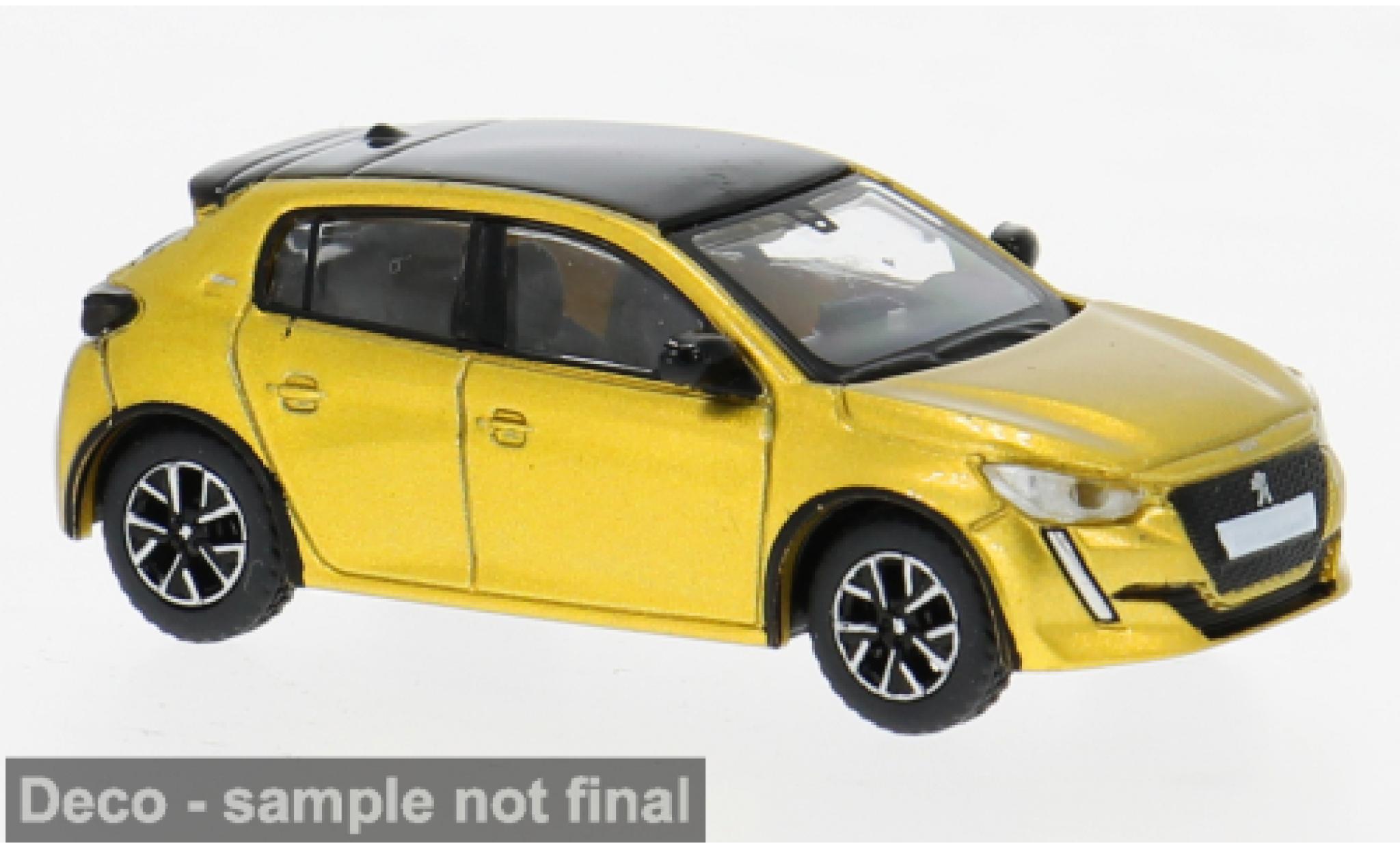 Peugeot 208 1/87 PCX87 II gelb 2019 1:87 modellino in miniatura