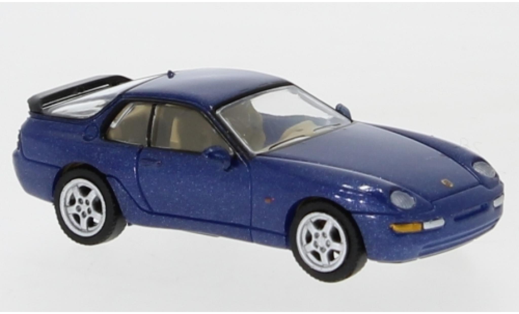 Porsche 968 1/87 PCX87 metallico blu 1991 modellino in miniatura