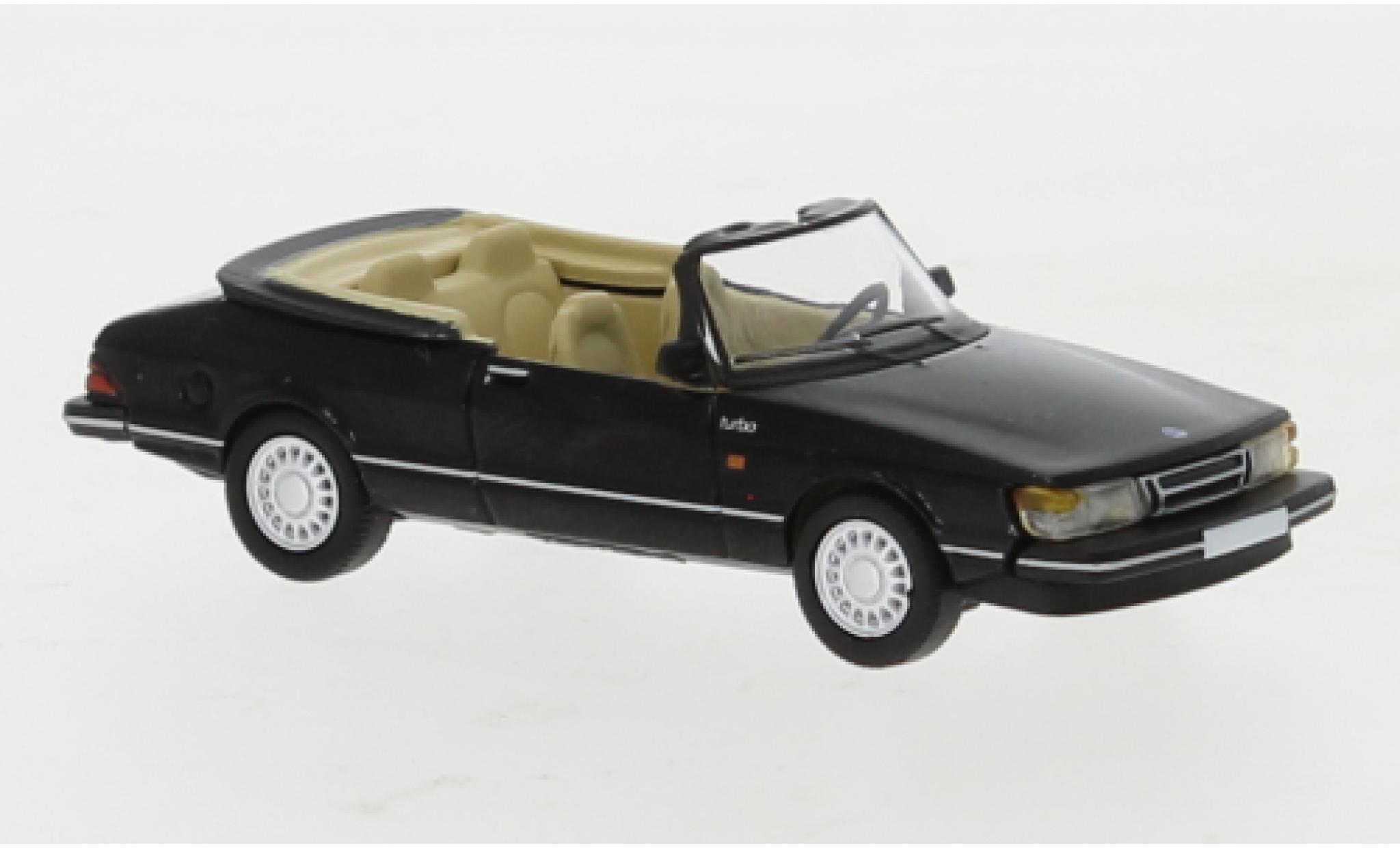 Saab 900 1/87 PCX87 Cabriolet nero 1986 modellino in miniatura
