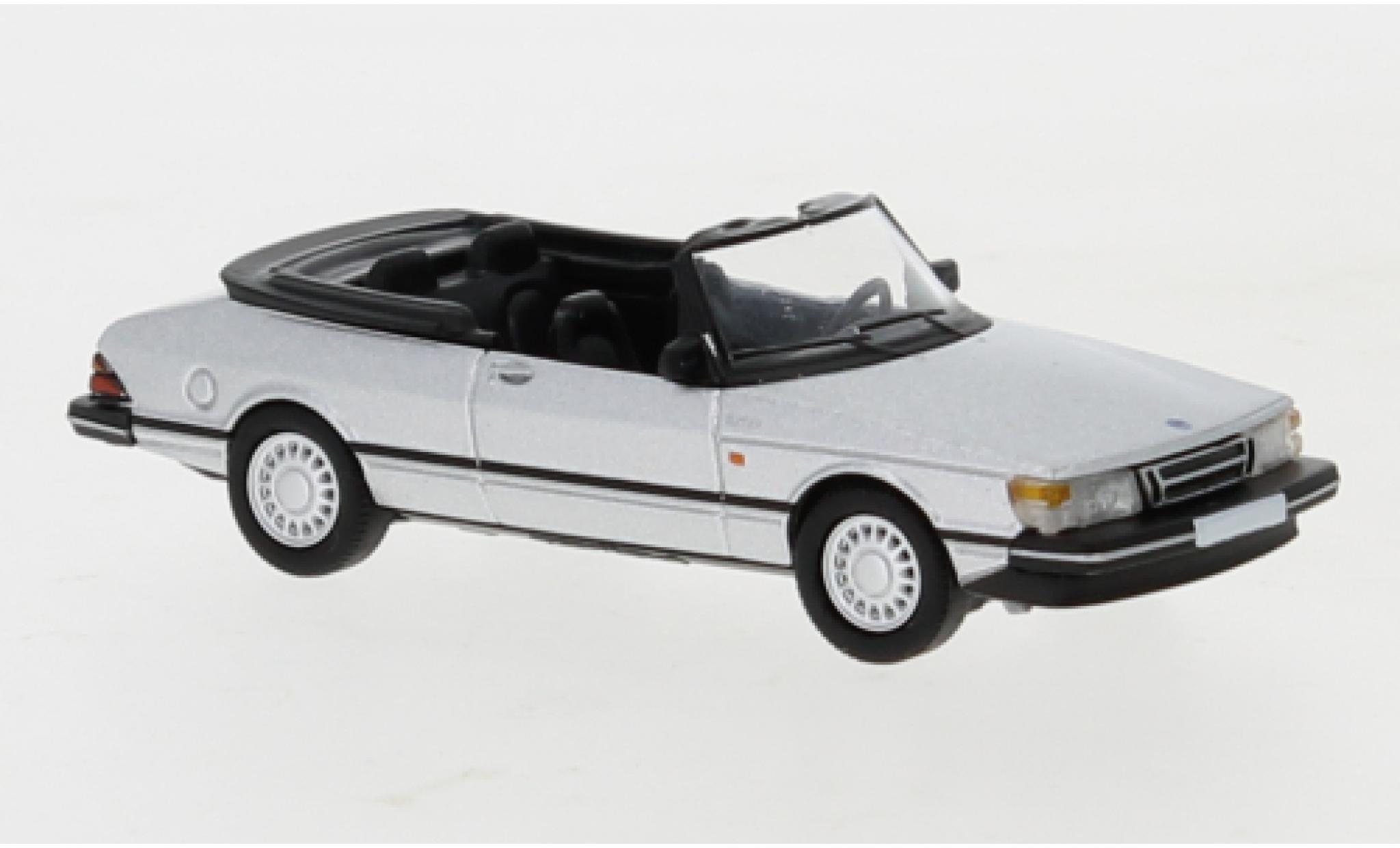 Saab 900 1/87 PCX87 Cabriolet grigio 1986 modellino in miniatura