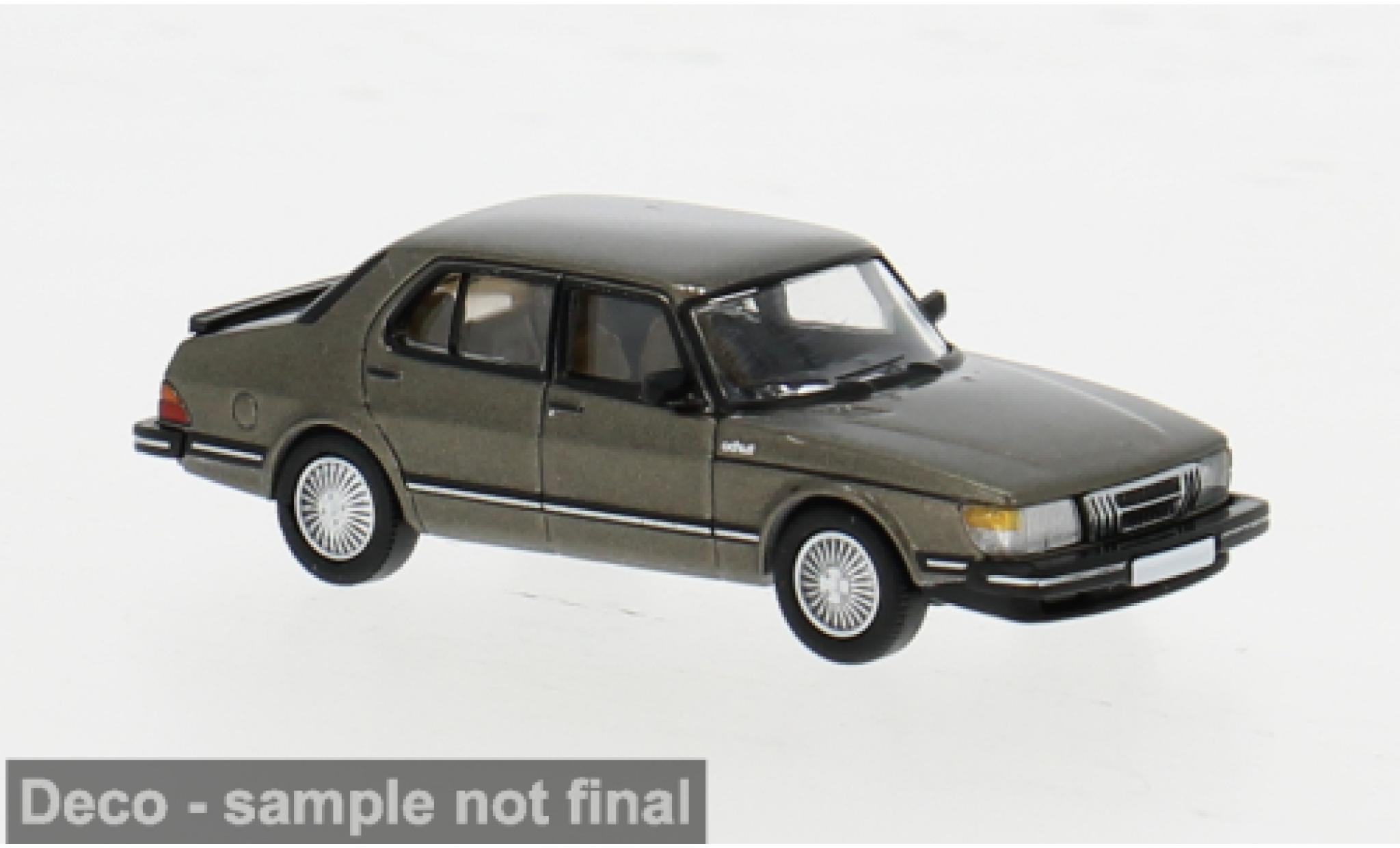 Saab 900 1/87 PCX87 Limousine metallise braun 1981 1:87 modellino in miniatura