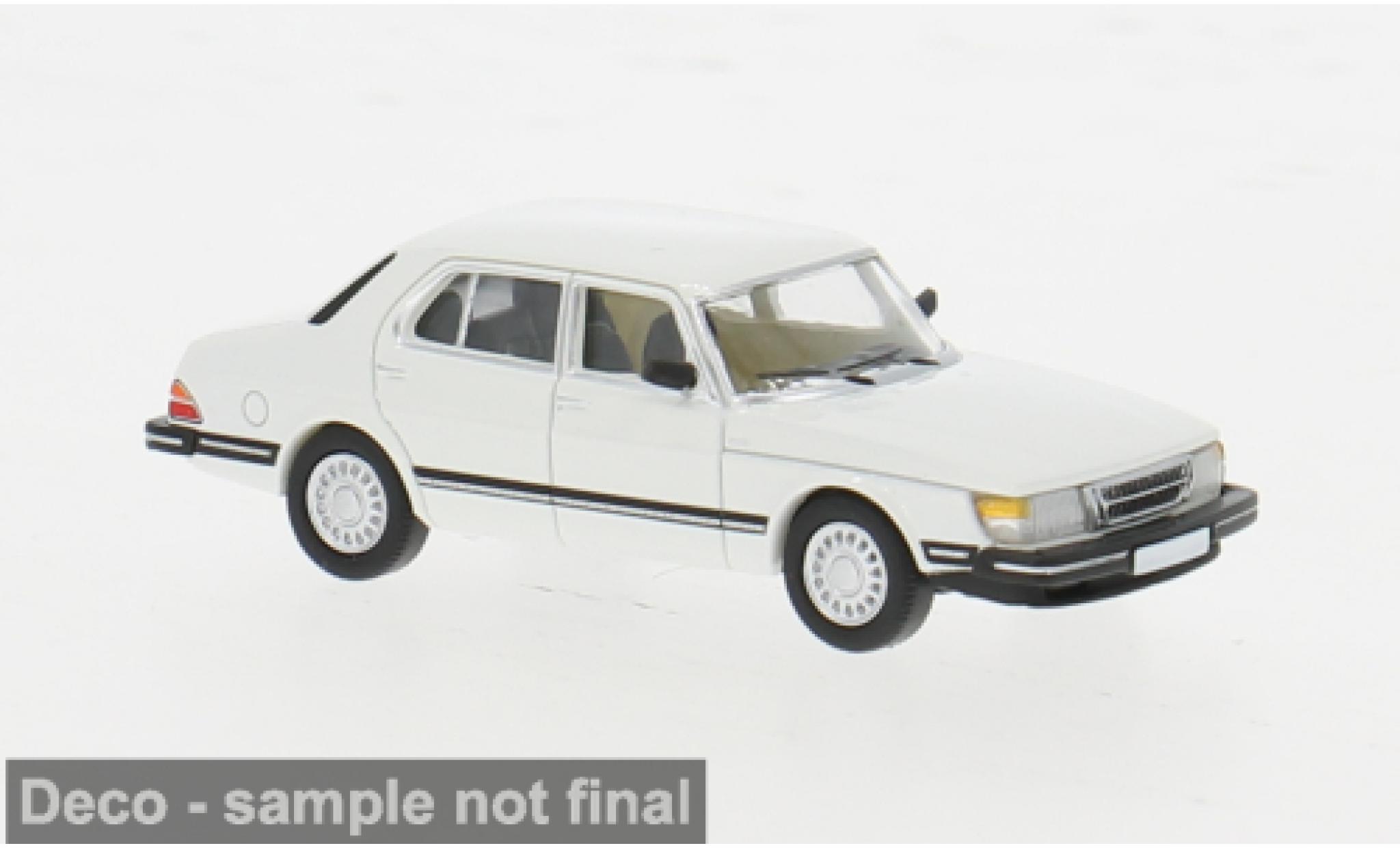 Saab 900 1/87 PCX87 Limousine weiss 1981 1:87 modellino in miniatura
