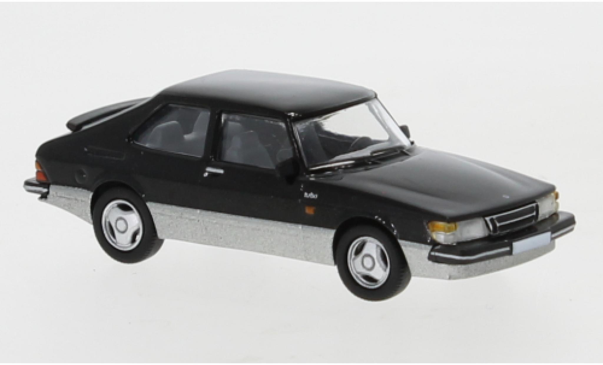 Saab 900 1/87 PCX87 Turbo nero 1986 modellino in miniatura