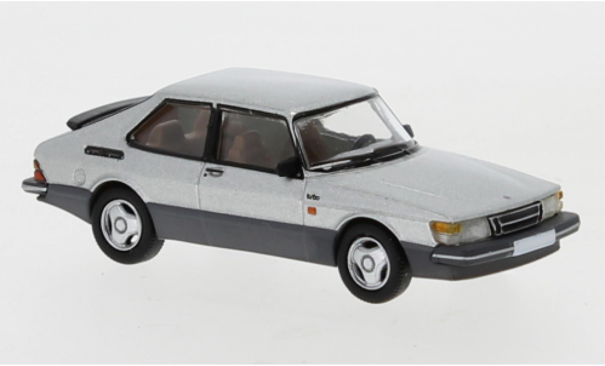 Saab 900 1/87 PCX87 Turbo grigio 1986 modellino in miniatura