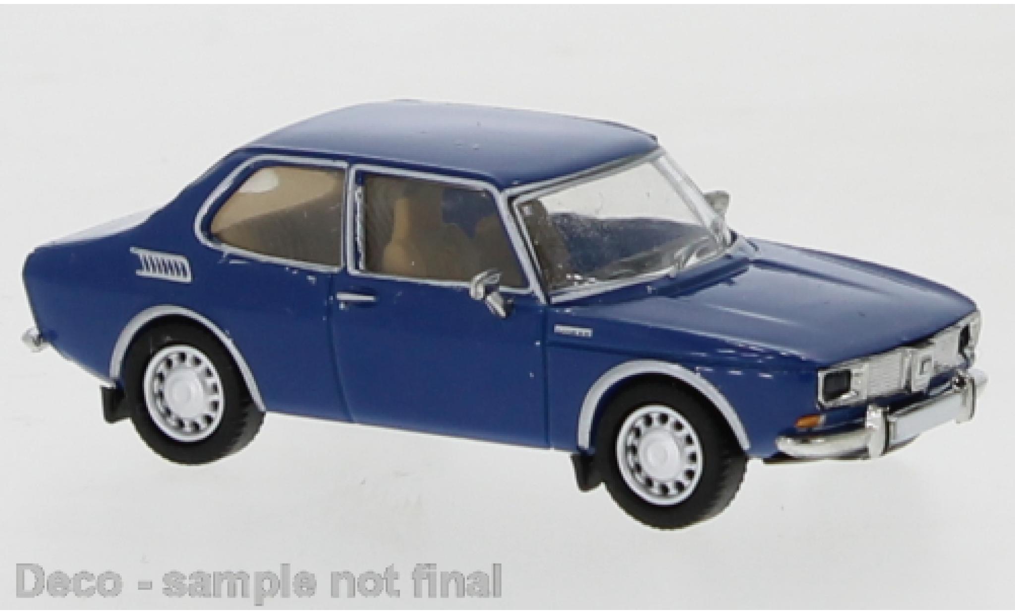 Saab 99 1/87 PCX87 blu 1970 modellino in miniatura