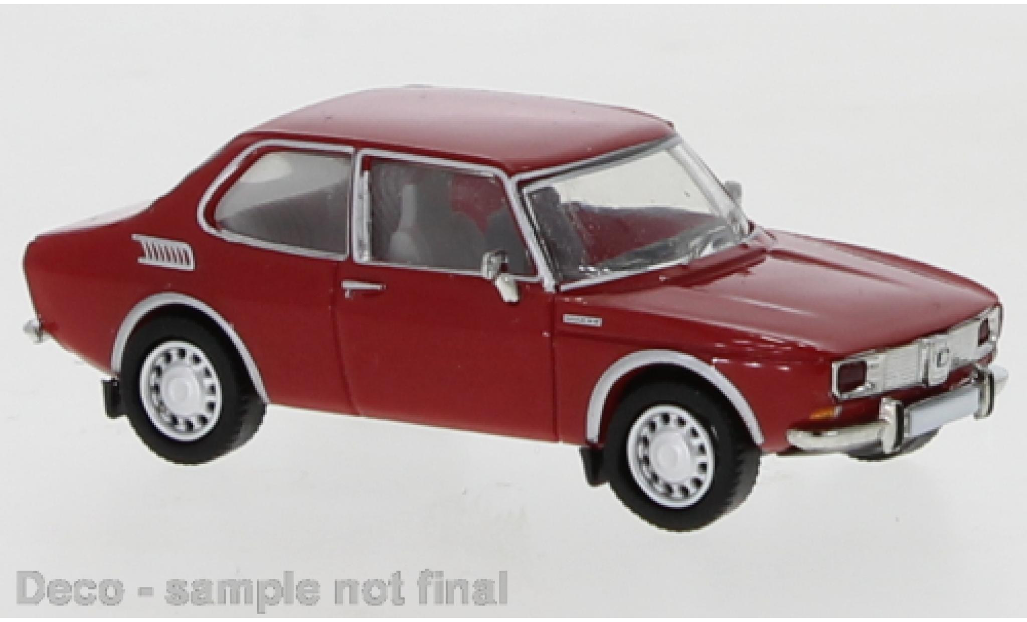 Saab 99 1/87 PCX87 rosso 1970 modellino in miniatura