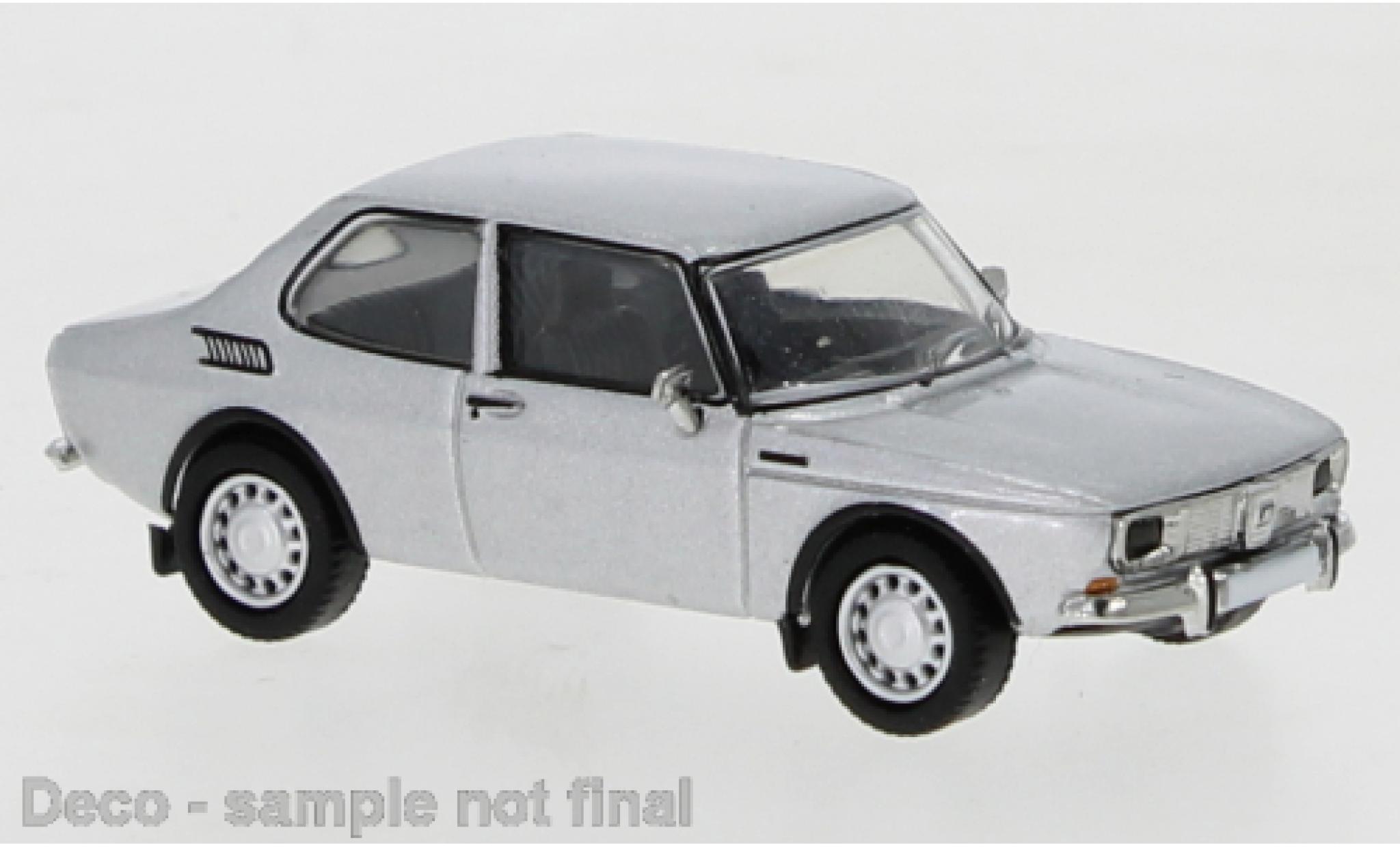 Saab 99 1/87 PCX87 grigio 1970 modellino in miniatura