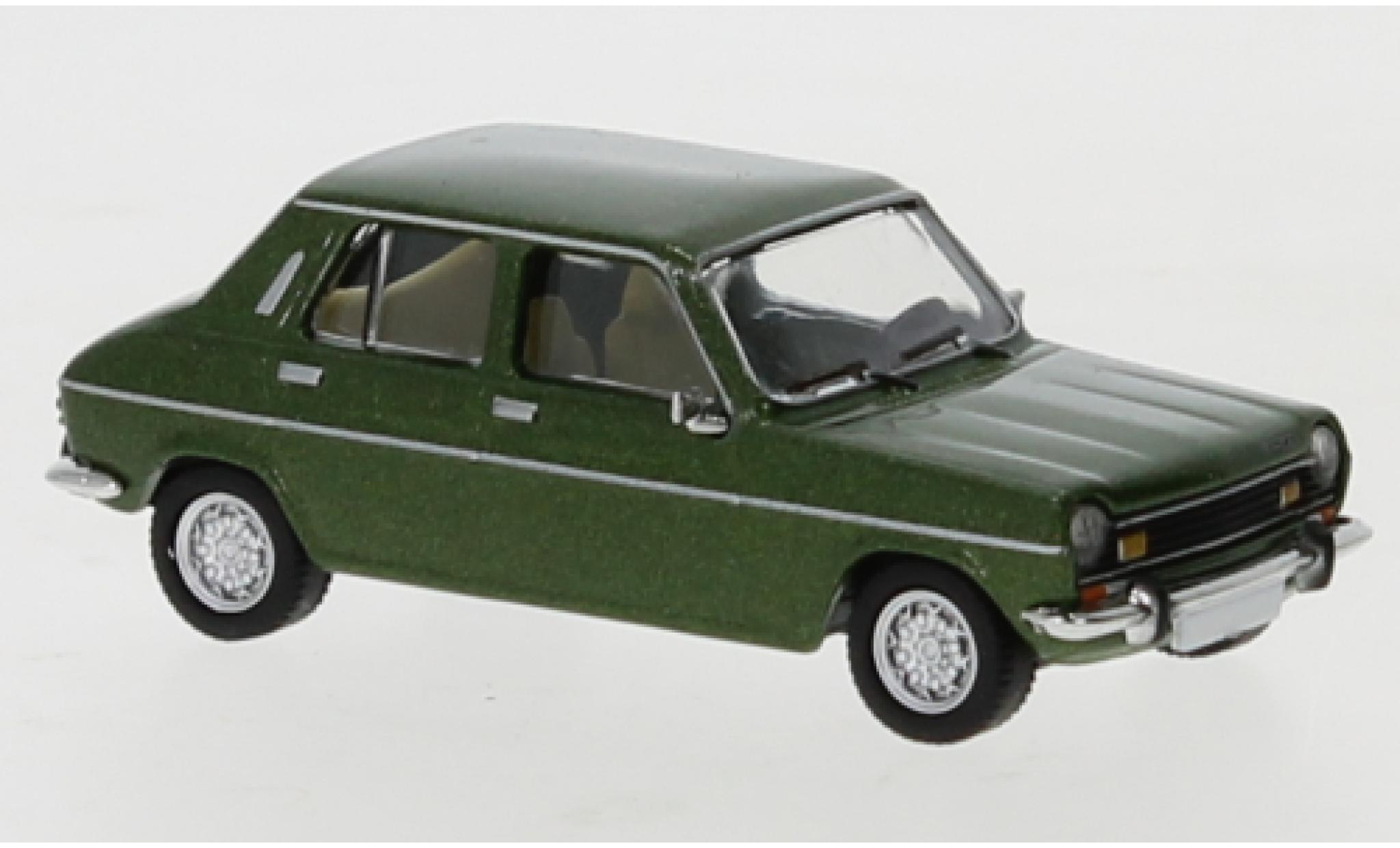 Simca 1100 1/87 PCX87 metallico verde 1975 modellino in miniatura