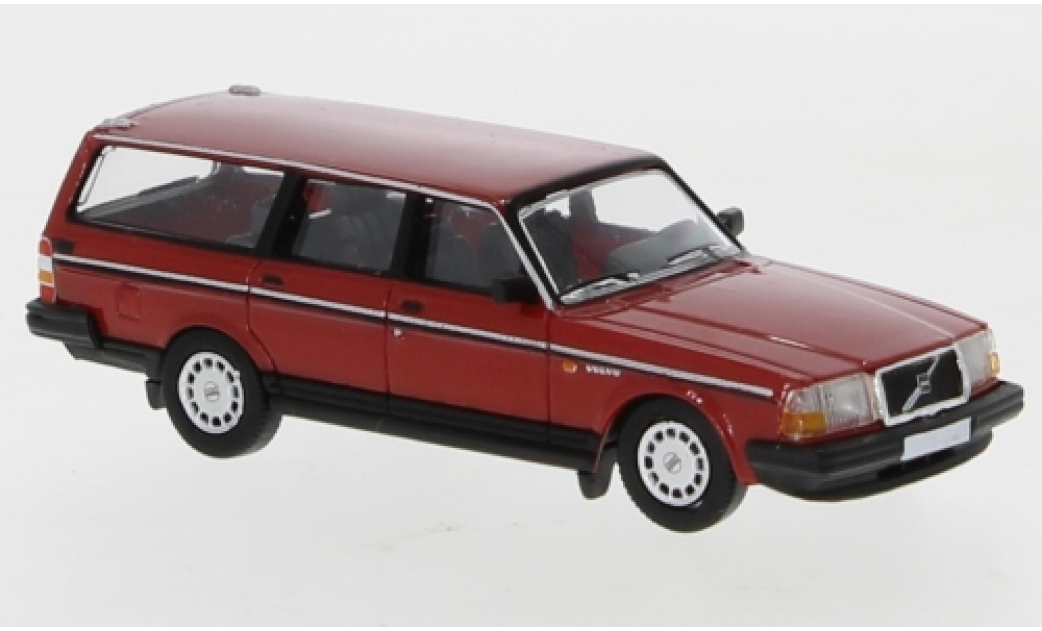Volvo 240 1/87 PCX87 GL Kombi rosso 1989 modellino in miniatura