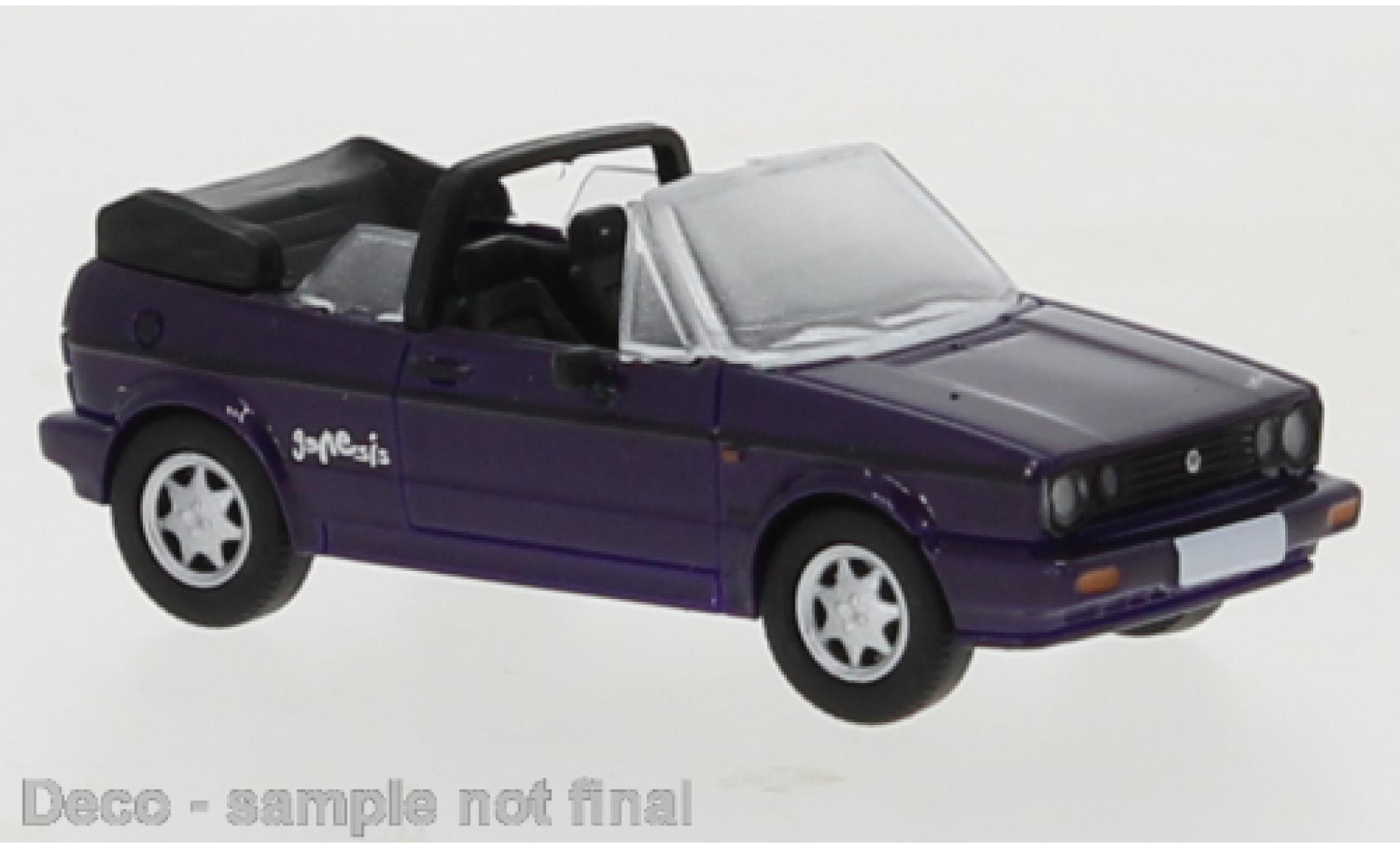 Volkswagen Golf 1/87 PCX87 I Cabriolet Genesis metallico lila 1991 Exklusiv für Model Car World modellino in miniatura