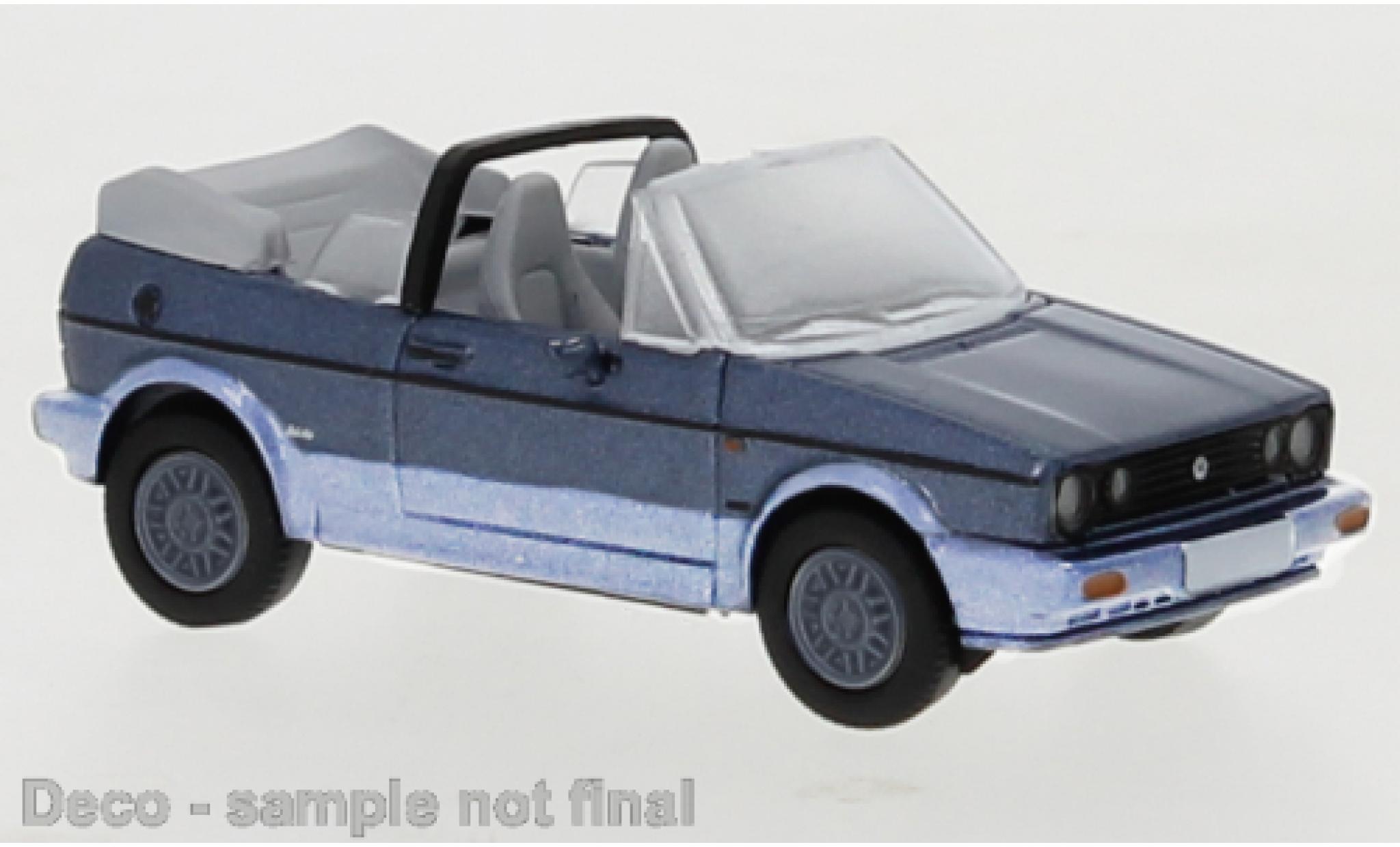 Volkswagen Golf 1/87 PCX87 I Cabriolet metallico blu/grigio 1991 Bel-Air modellino in miniatura