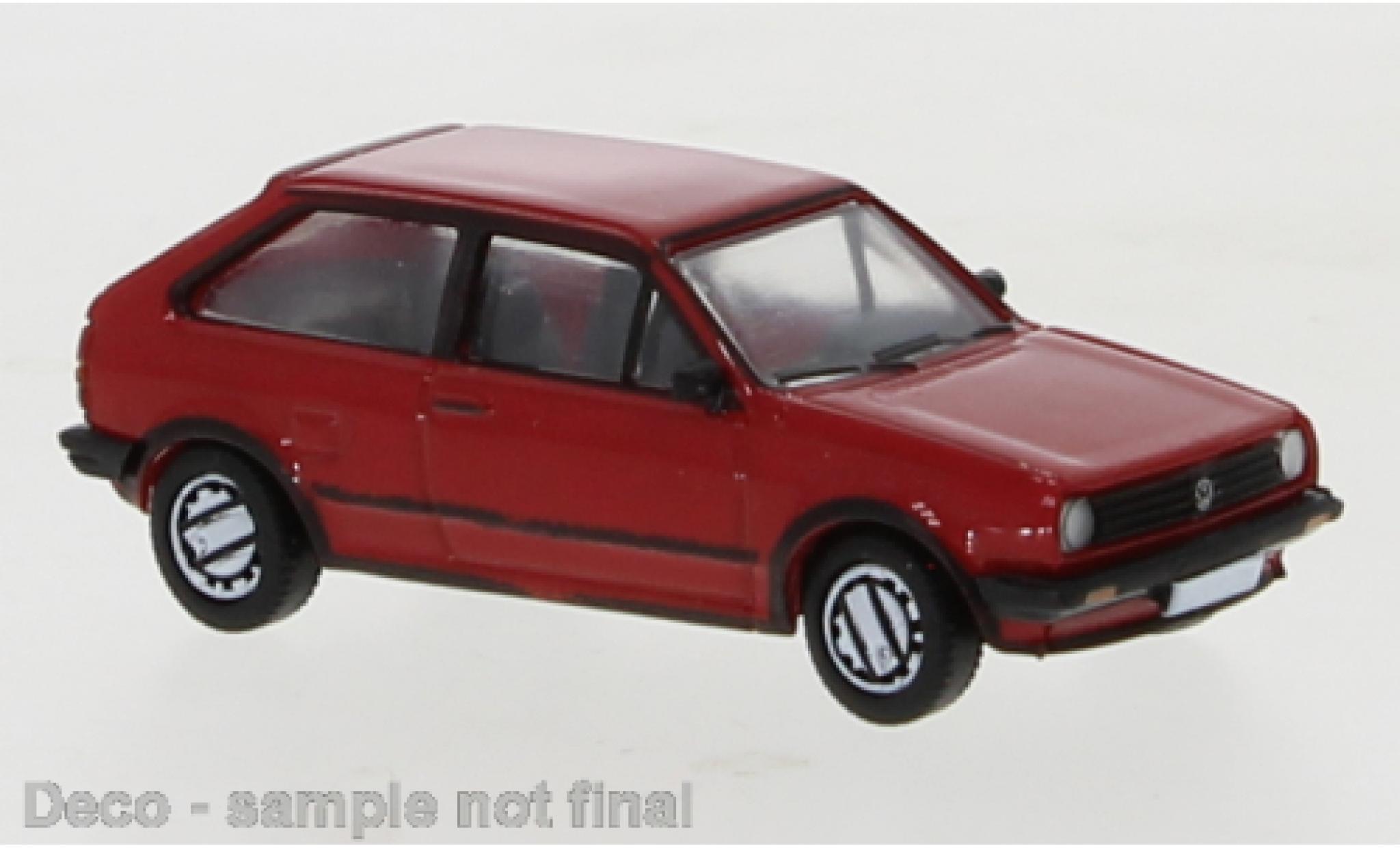 Volkswagen Polo 1/87 PCX87 II Coupe rosso 1985 modellino in miniatura
