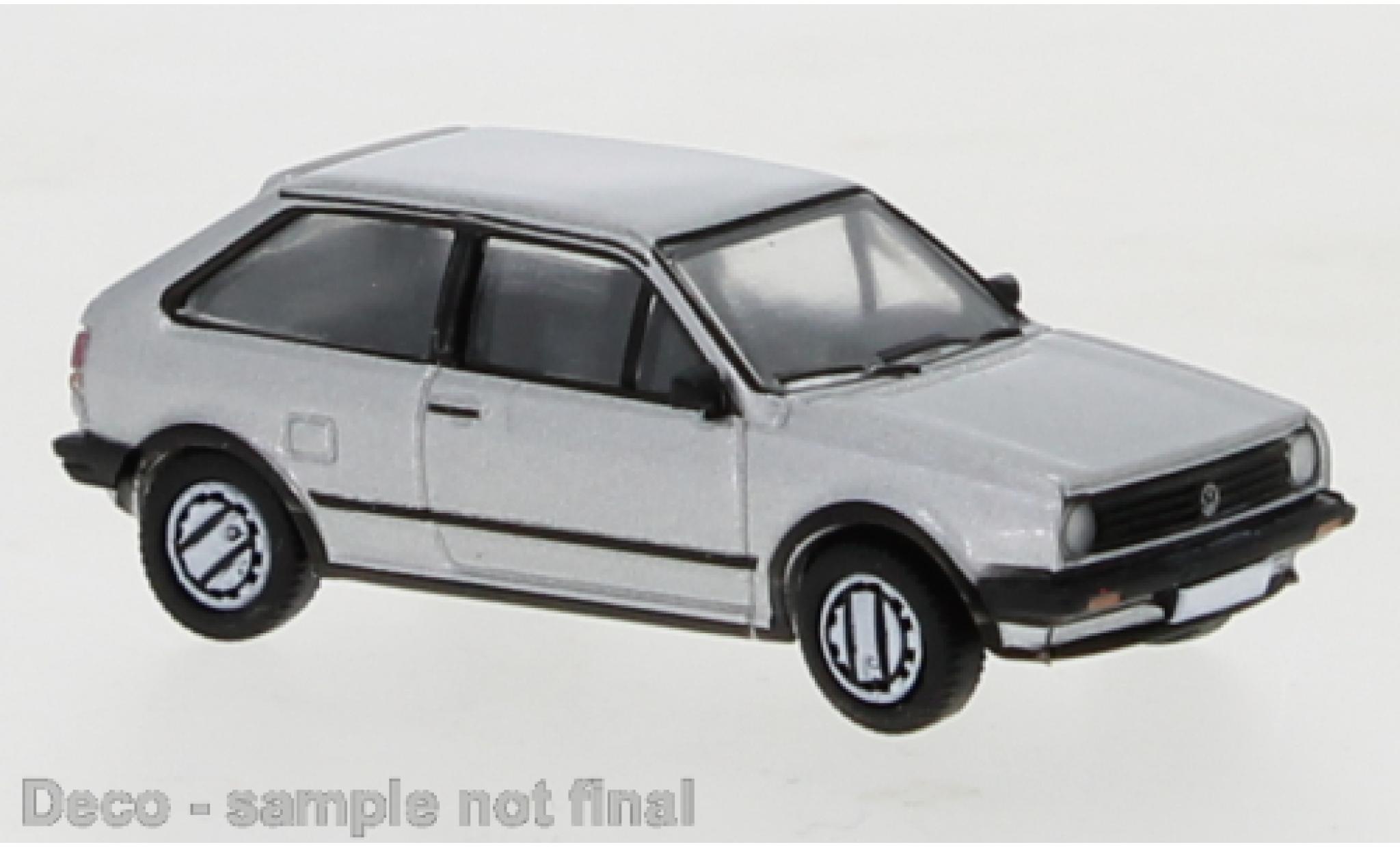 Volkswagen Polo 1/87 PCX87 II Coupe grigio 1985 modellino in miniatura