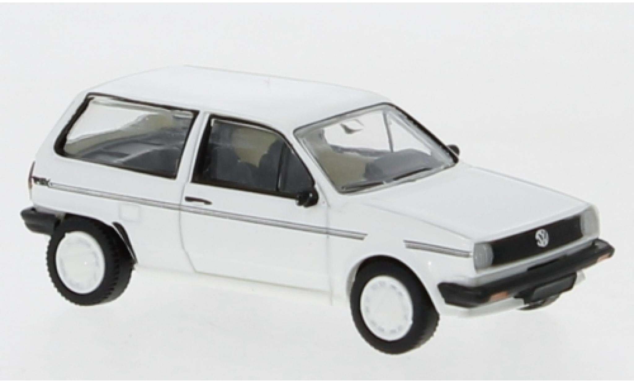 Volkswagen Polo 1/87 PCX87 II Fox bianco/Dekor 1985 modellino in miniatura