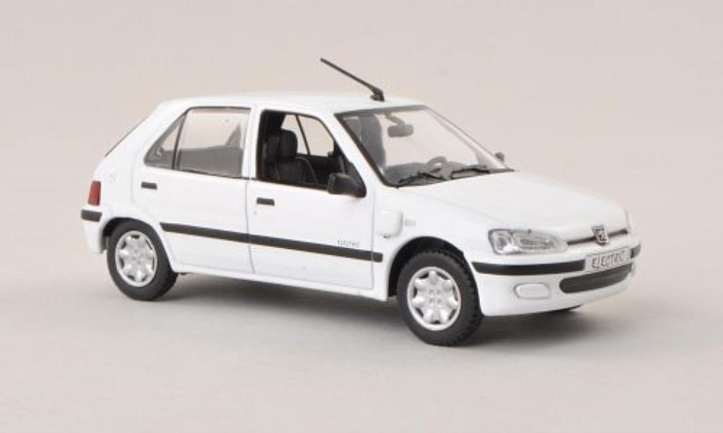 Peugeot 106 Electrique 1/43 Norev Electrique bianco 5-portes 1997 modellino in miniatura