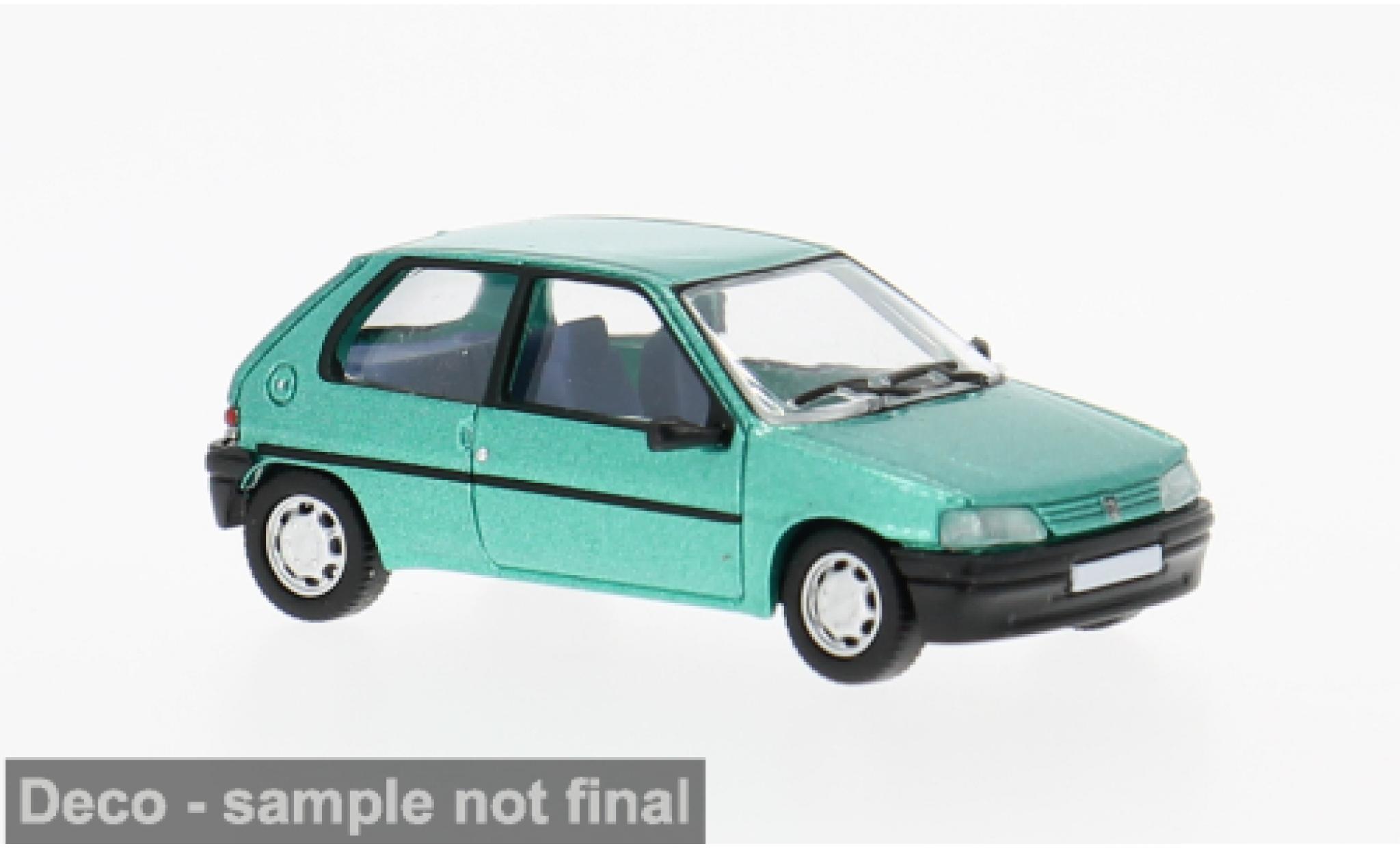 Peugeot 106 1/87 PCX87 gr&uuml;n 1991 1:87 modellino in miniatura