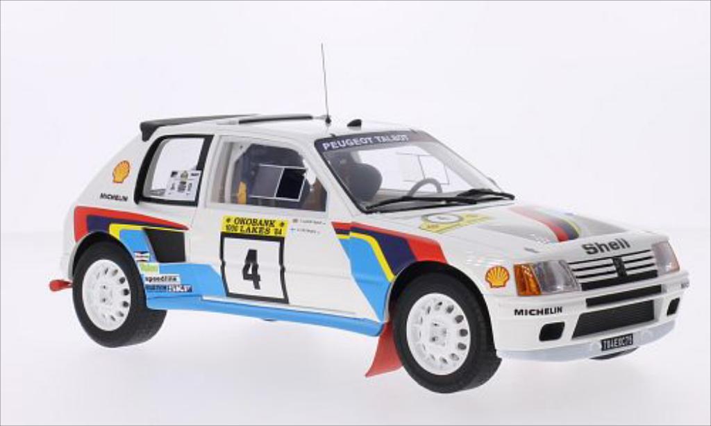 Peugeot 205 Turbo 16 1/18 Ottomobile Turbo 16 T16 Gr.B No.4 Talbot Sport 1000 Lakes Rallye 1984 /T.Harryman modellino in miniatura