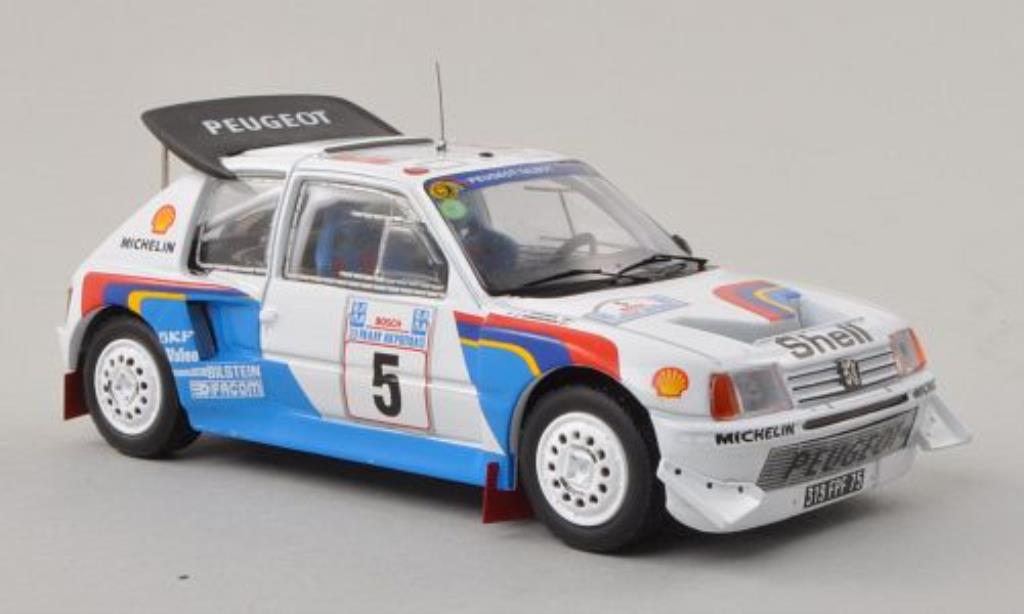 Peugeot 205 Turbo 16 1/43 IXO Turbo 16 Turbo 16V Evo2 No.5 Rally Akropolis 1986 /J.Piironen modellino in miniatura