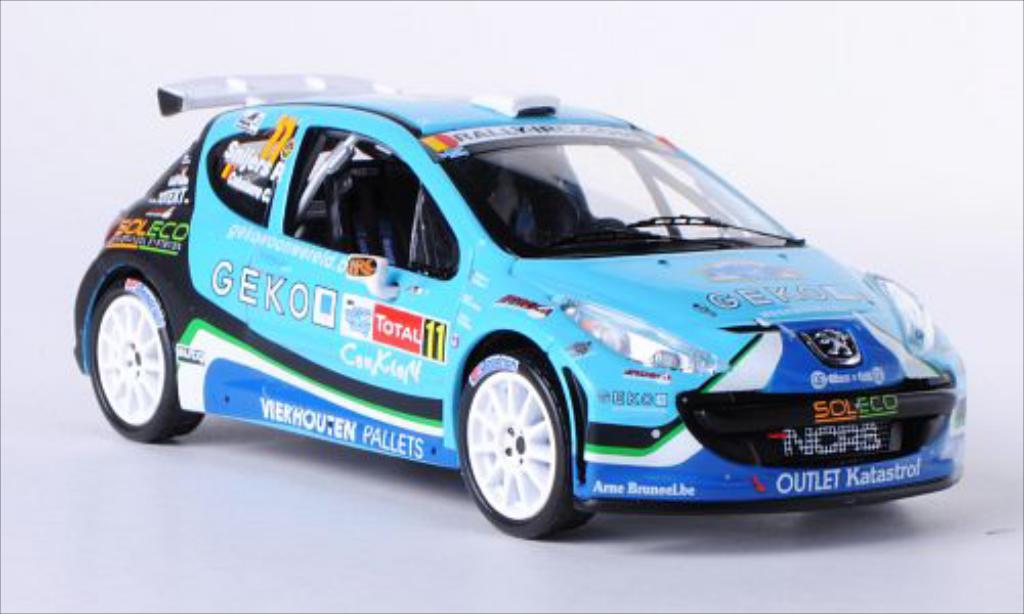 Peugeot 207 S2000 1/43 IXO S2000 No.11 New Caen Rally Sport Rally Ypern 2010 /C.Cokelaere modellino in miniatura