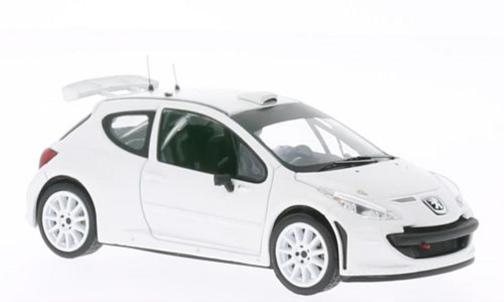 Peugeot 207 S2000 1/43 IXO S2000 Rally Spec matt-bianco 2011 modellino in miniatura