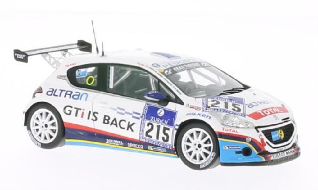 Peugeot 208 GTI 1/43 Spark GTI No.215 24h Nurburgring 2013 /G.Martin modellino in miniatura