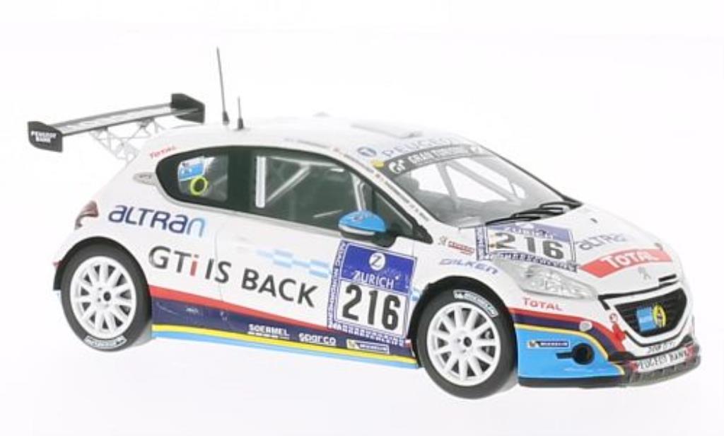 Peugeot 208 GTI 1/43 Spark GTI No.216 24h Nurburgring 2013 /G.Ricci modellino in miniatura