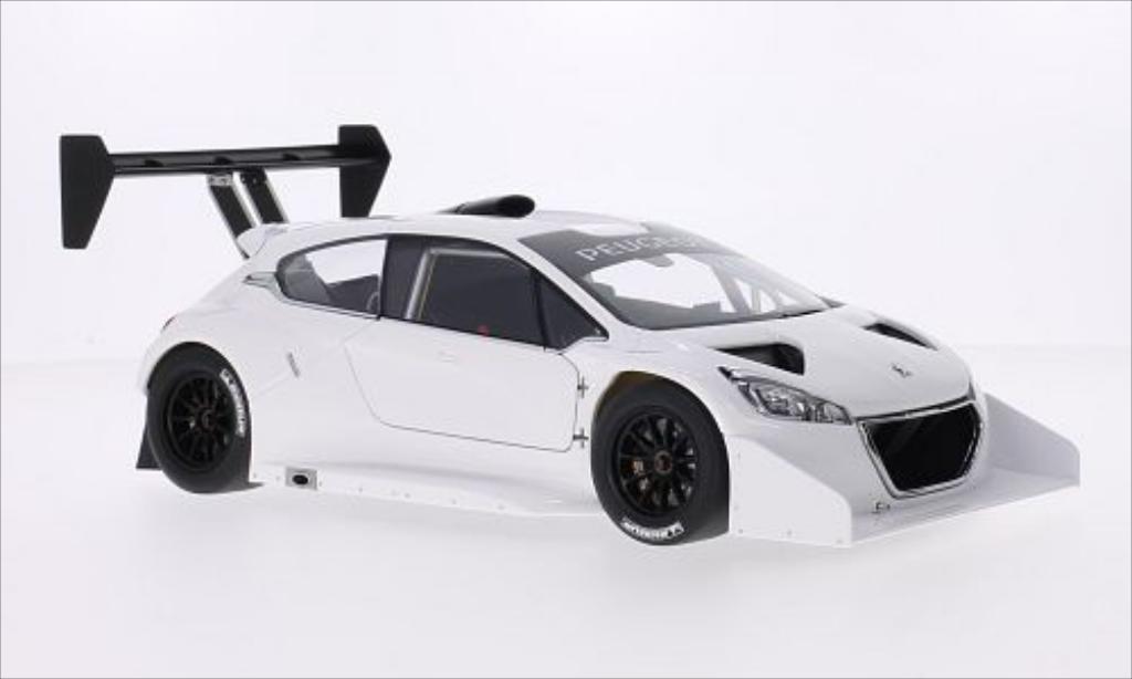 Peugeot 208 T16 1/18 Autoart T16 matt-nero Pikes Peak 2013 modellino in miniatura