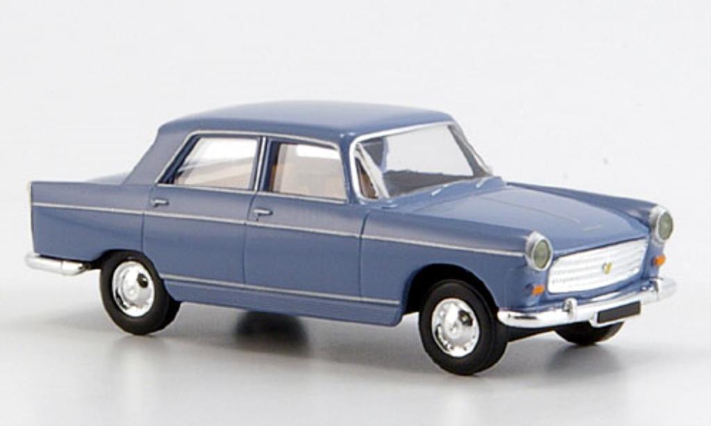 Peugeot 404 Berline 1/87 Brekina Berline Limousine blu modellino in miniatura
