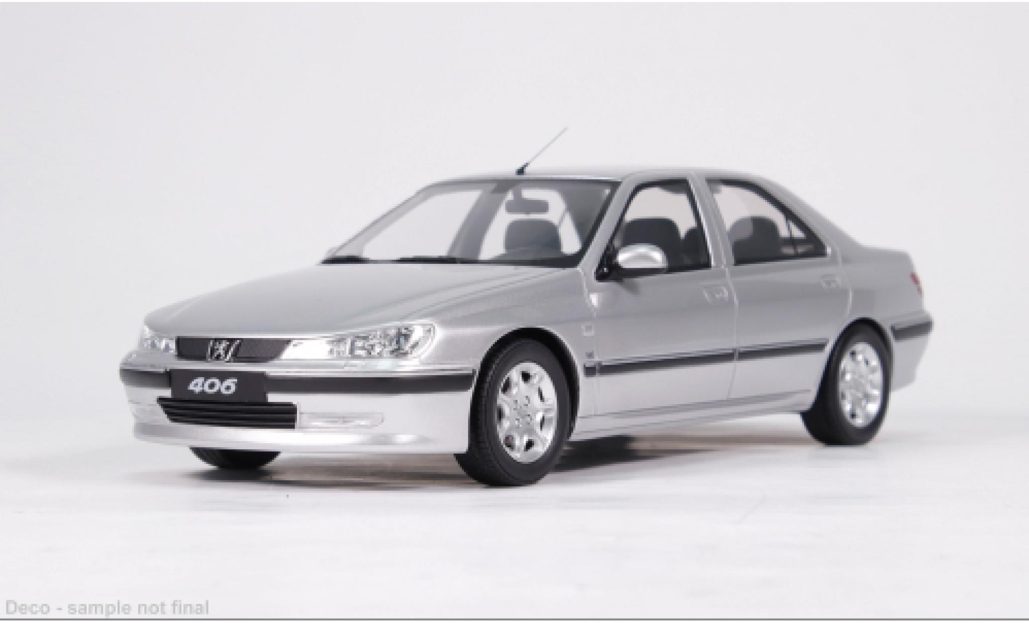Peugeot 406 1/18 Ottomobile 3.0 V6 24V argento 2000 1:18 modellini auto