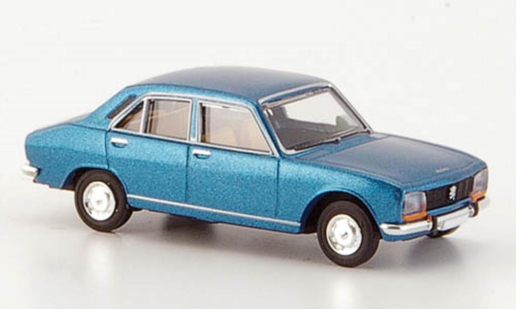 Peugeot 504 Berline 1/87 Brekina Berline blu Limousine modellino in miniatura