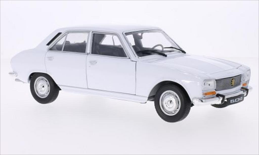 Peugeot 504 Berline 1/18 Welly Berline bianco 1975 modellino in miniatura