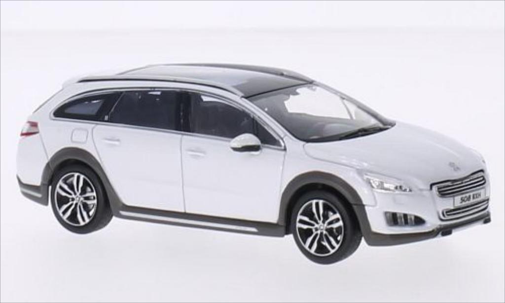 Peugeot 508 RXH 1/43 Norev RXH metallico bianco 2012 modellino in miniatura