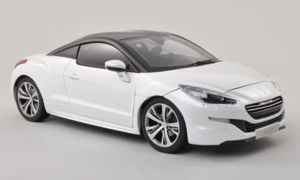 Peugeot RCZ 1/18 Norev bianco/matt-nero/nero 2013 modellino in miniatura