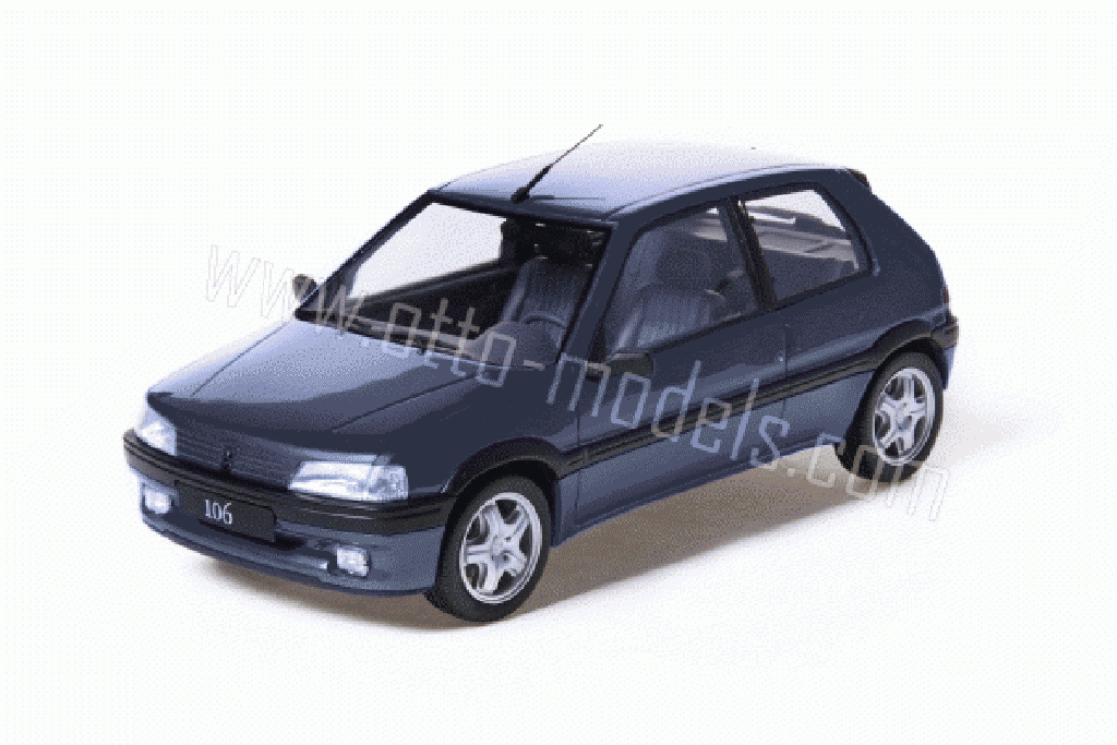 Peugeot 106 XSI 1/18 Ottomobile XSI phase 1 1993 blu modellino in miniatura