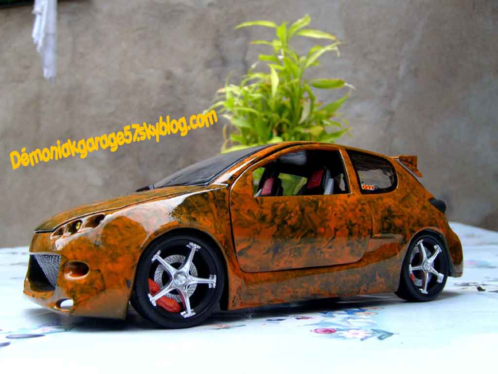 Peugeot 206 WRC 1/18 Norev WRC street racer tuning modellino in miniatura
