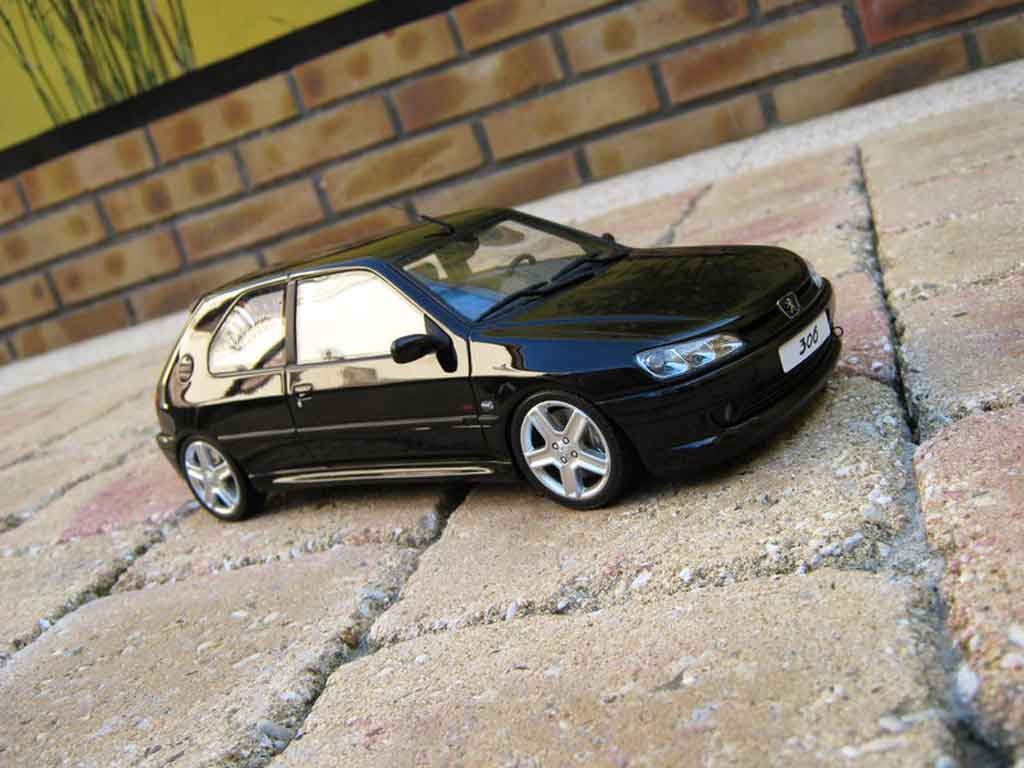 Peugeot 306 S16 1/18 Ottomobile S16 nero jantes 206 rc tuning modellino in miniatura