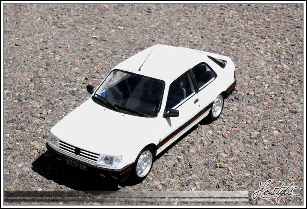 Peugeot 309 GTI 16 1/18 Ottomobile GTI 16 16 soupapes bianco tuning modellino in miniatura
