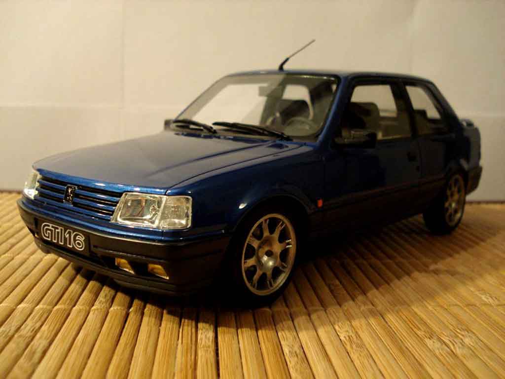 Peugeot 309 GTI 16 1/18 Ottomobile GTI 16 S blu jantes pts tuning modellino in miniatura